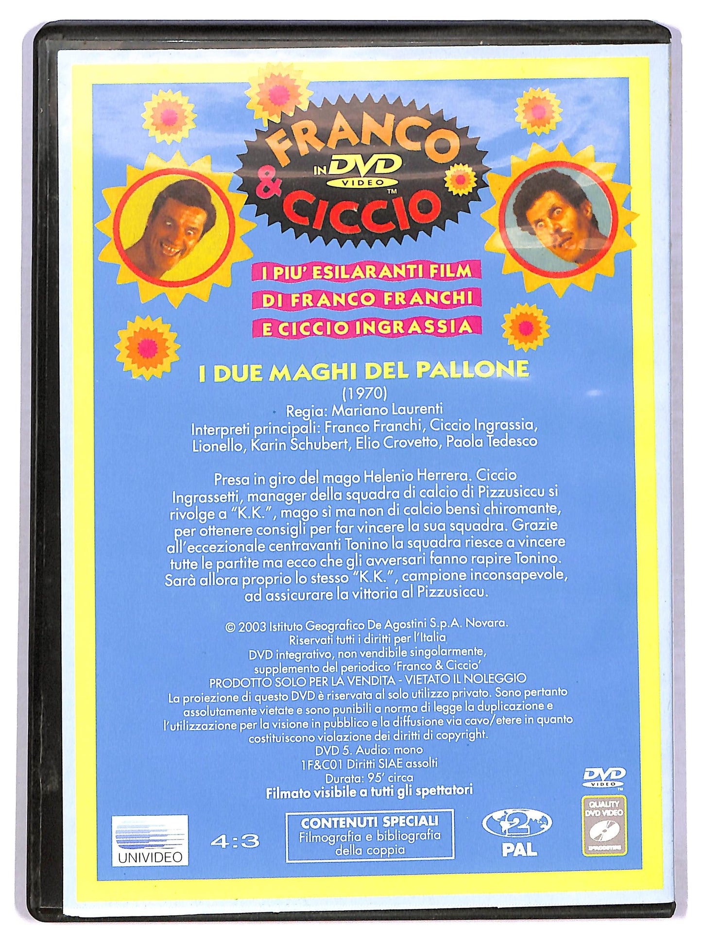 EBOND Franco e Ciccio due maghi del pallone EDITORIALE DVD D776714