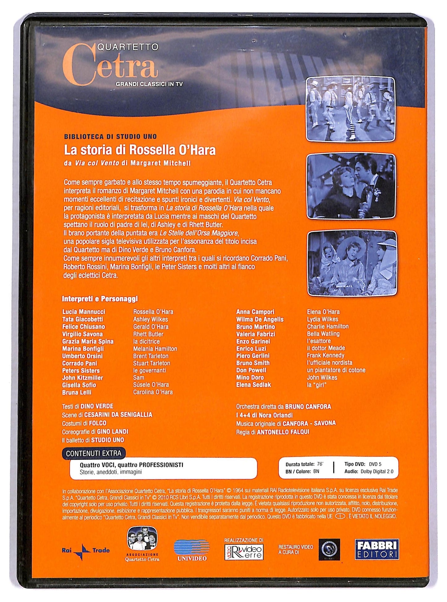 EBOND La storia di rossella o' hara - quartetto cetra EDITORIALE DVD D776727