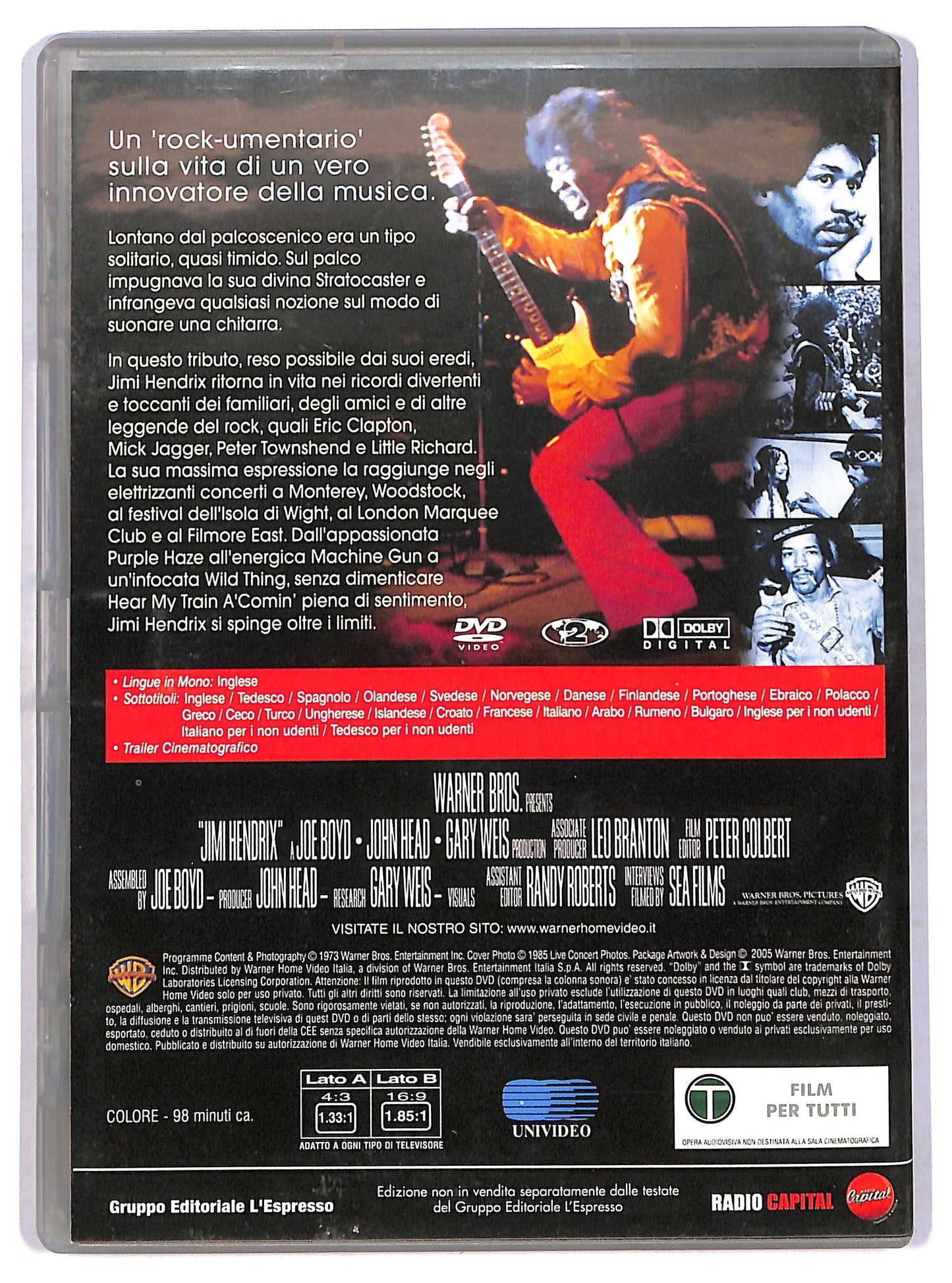 EBOND jimi hendrix - EDITORIALE DVD D776757