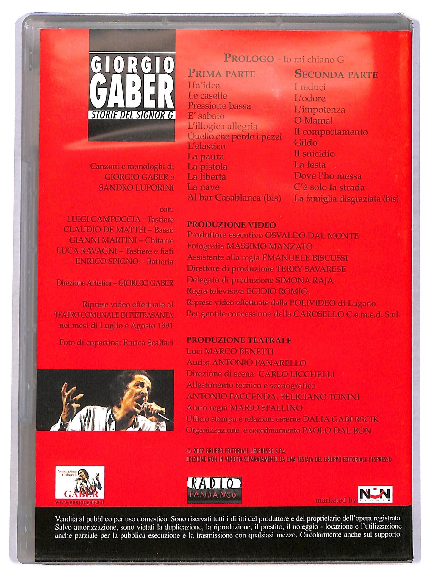 EBOND Giorgio Gaber – Storie Del Signor G EDITORIALE DVD D776761