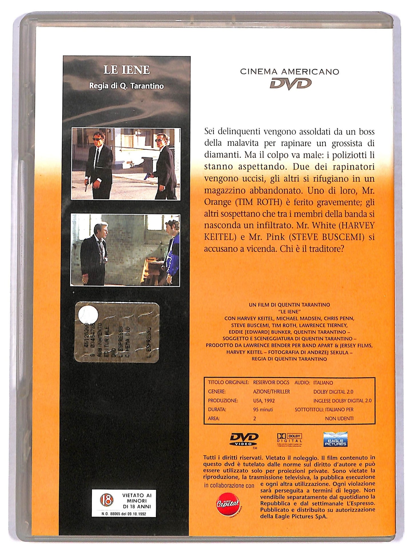 EBOND Cinema americano DVD - Le iene EDITORIALE DVD D776827