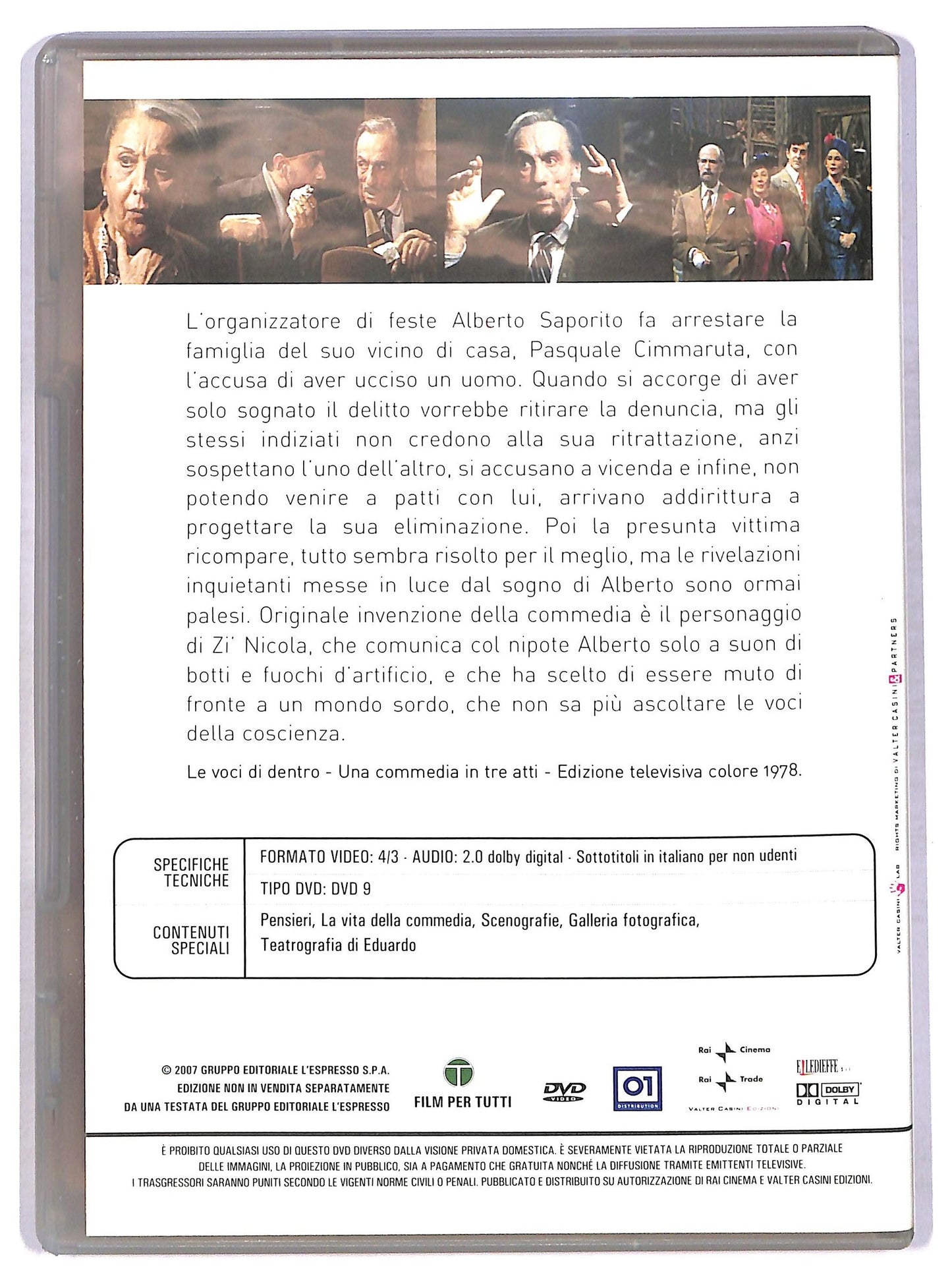 EBOND Commedie di Eduardo - Le voci di dentro EDITORIALE DVD D776853