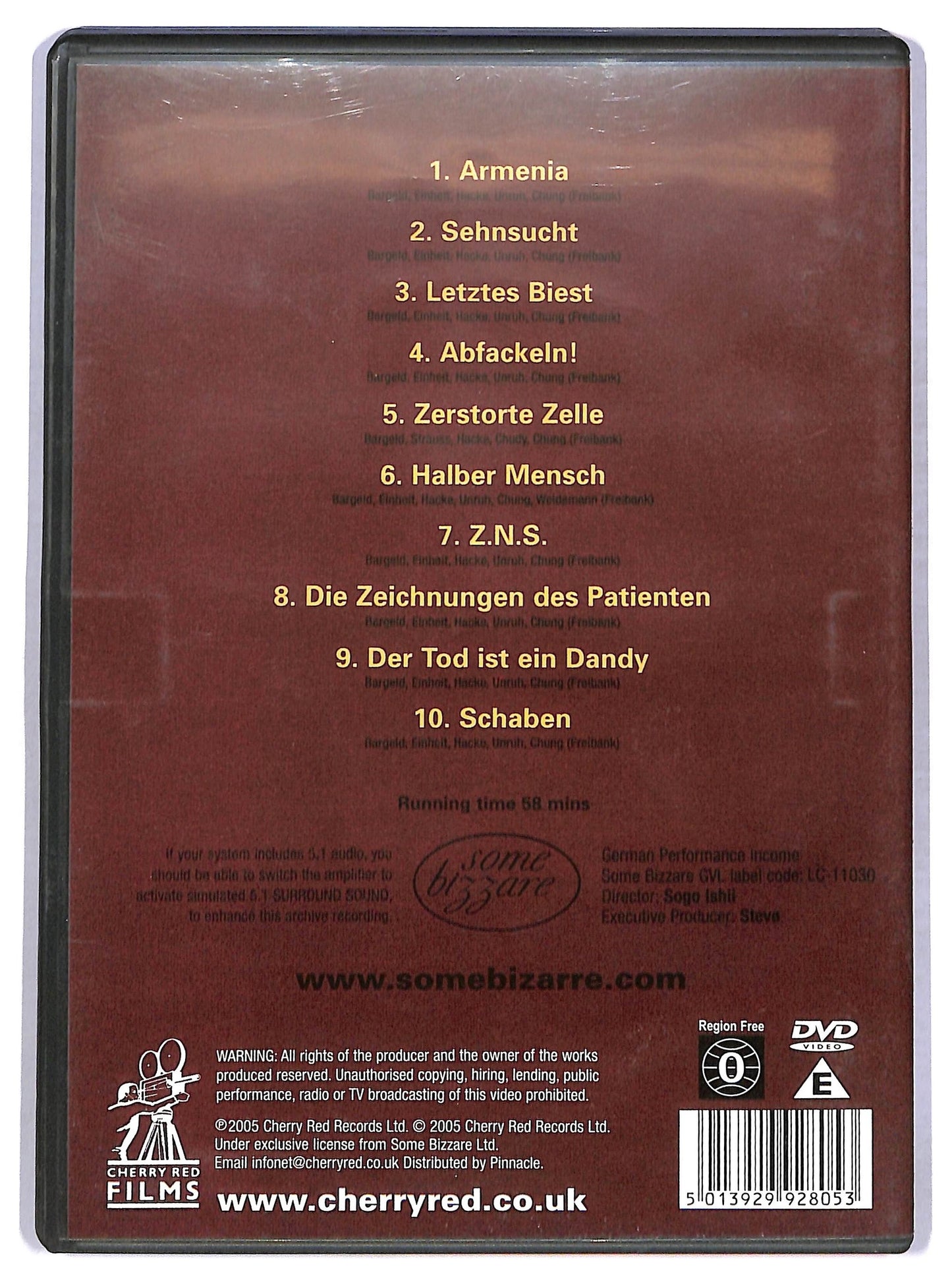 EBOND Einsturzende Neubauten:1/2 Mensch DVD D776864