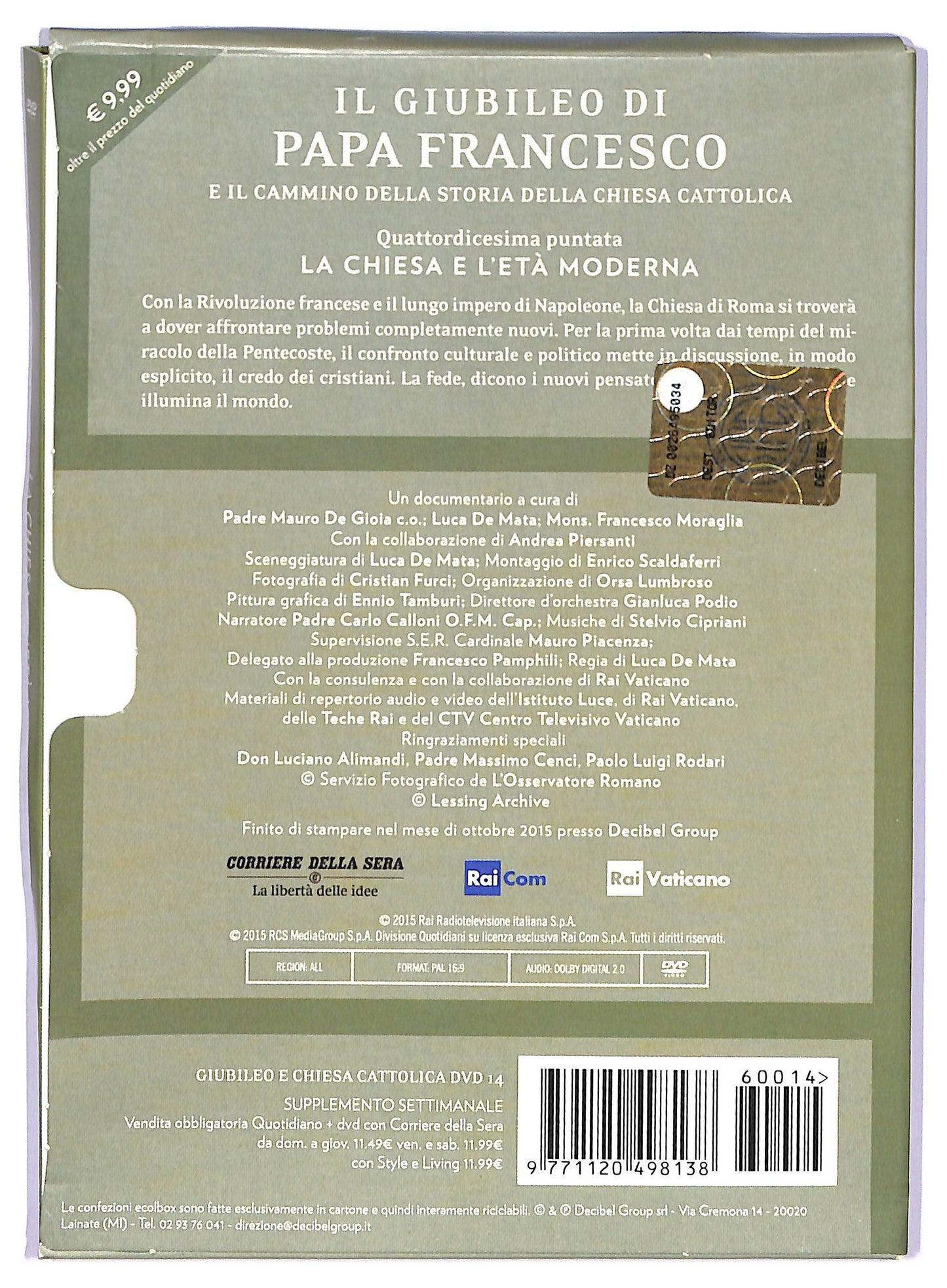 EBOND IL Giubileo Di Papa Francesco Vol. 14 Slipcase EDITORIALE DVD D776955