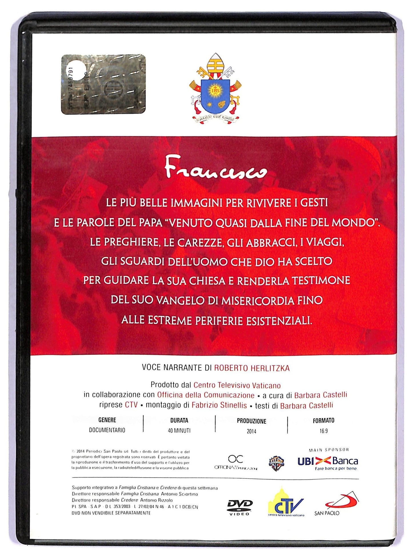 EBOND Francesco un anno di pontificato EDITORIALE DVD D776961
