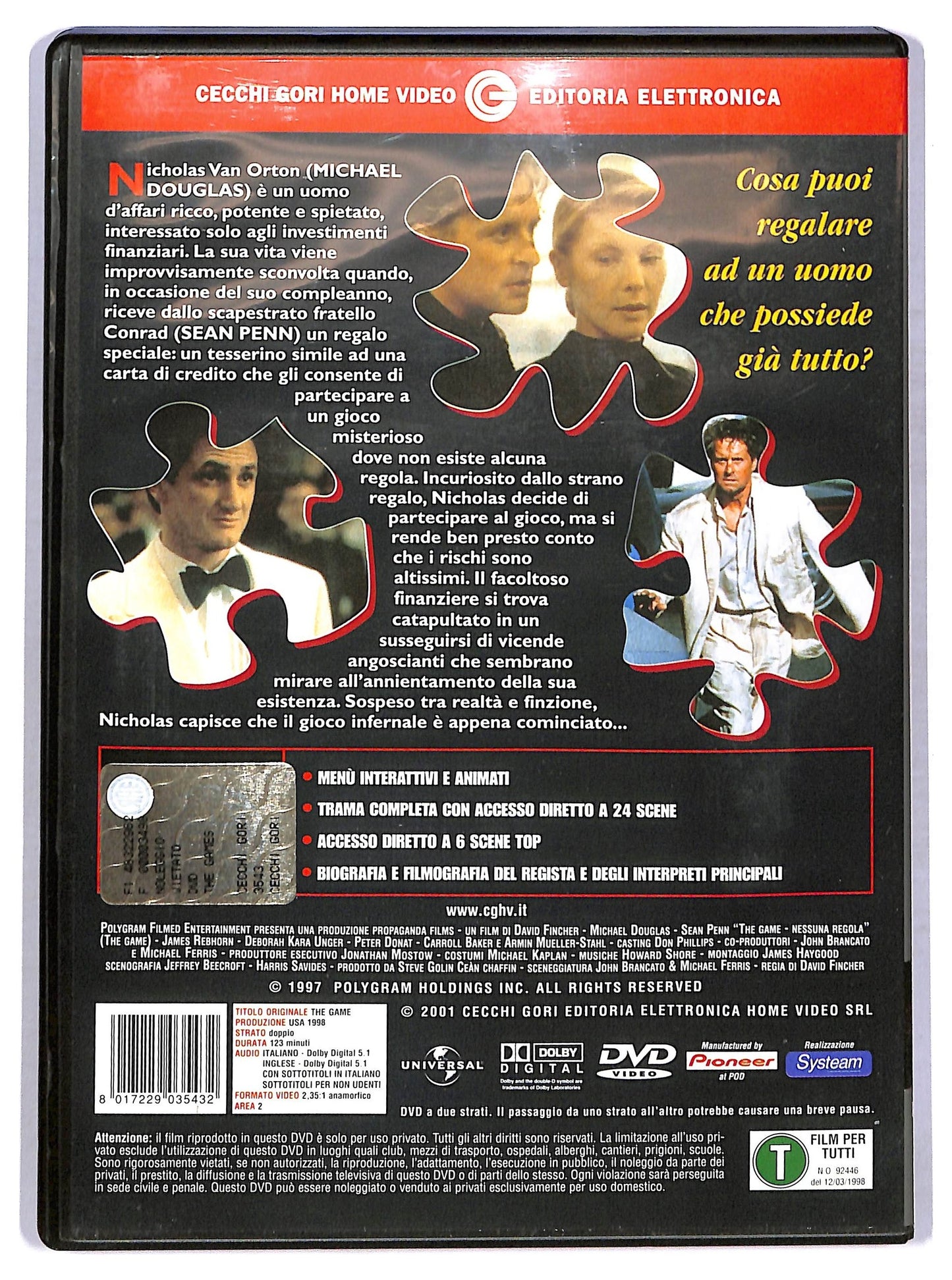 EBOND The Game (1997) DVD D777214