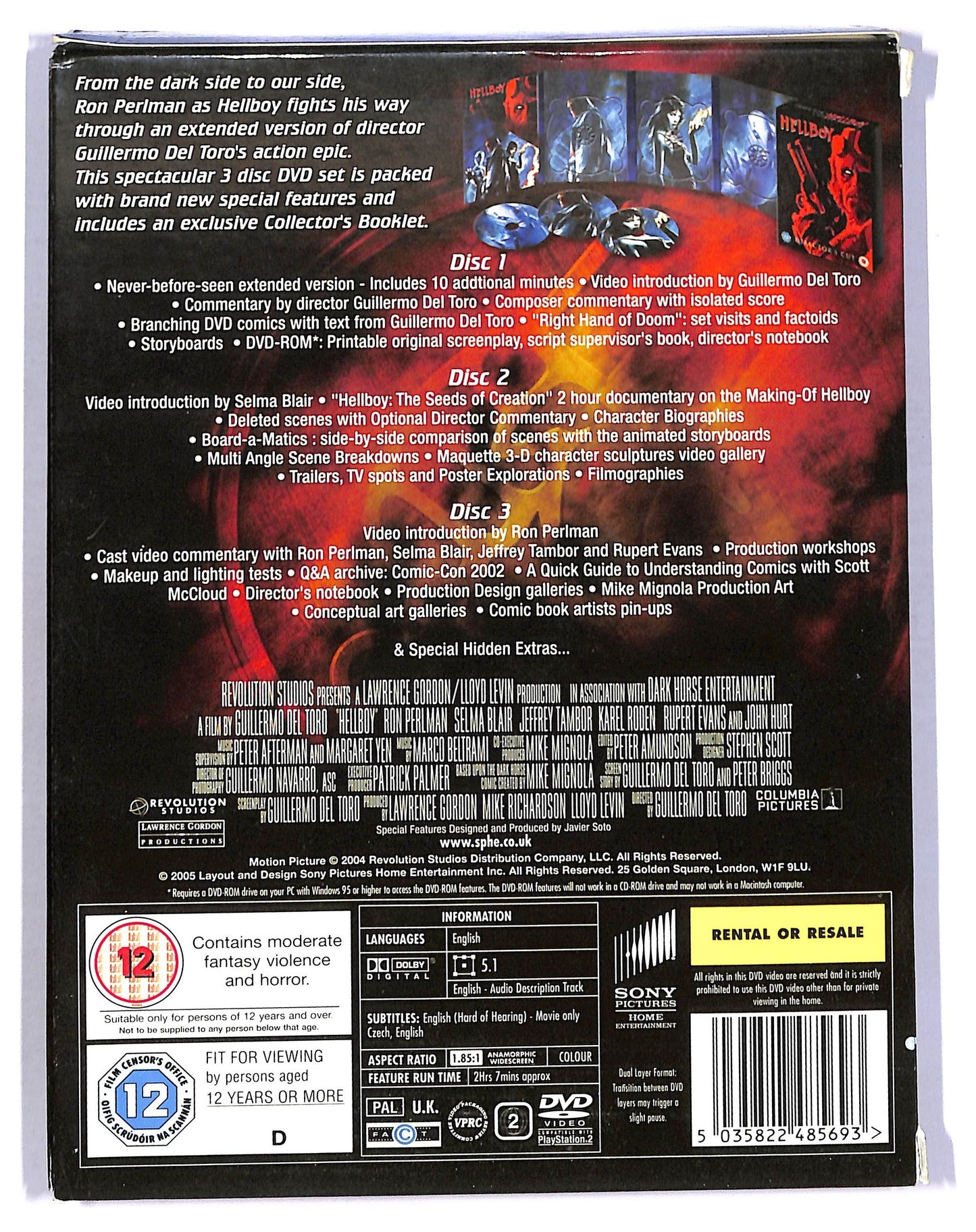 EBOND Hellboy - Directors Cut ( UK Version ) 3 Dischi DVD D777221
