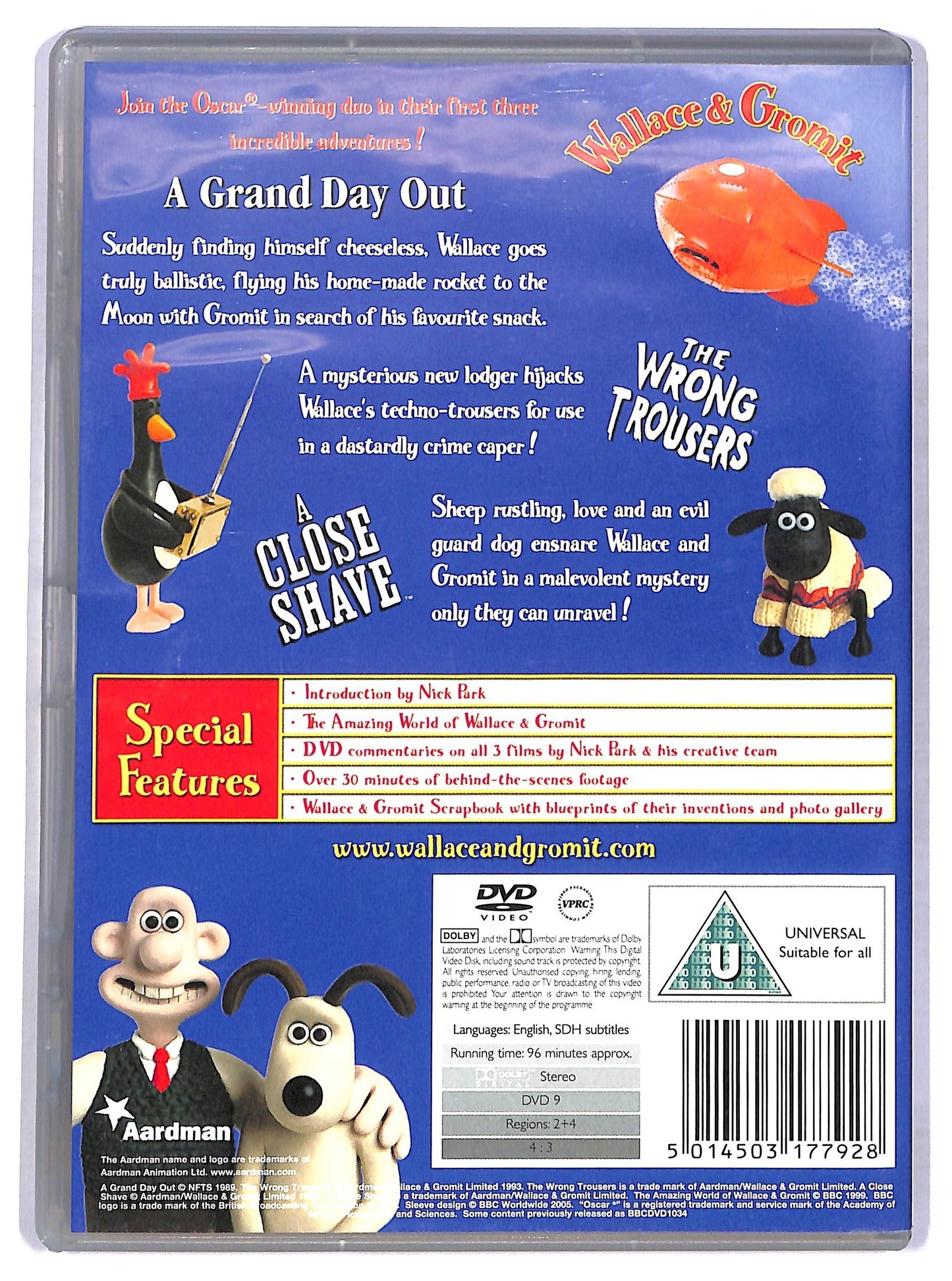 EBOND Wallace and Gromit: 3 Cracking Adventures ( UK Version) DVD D777237