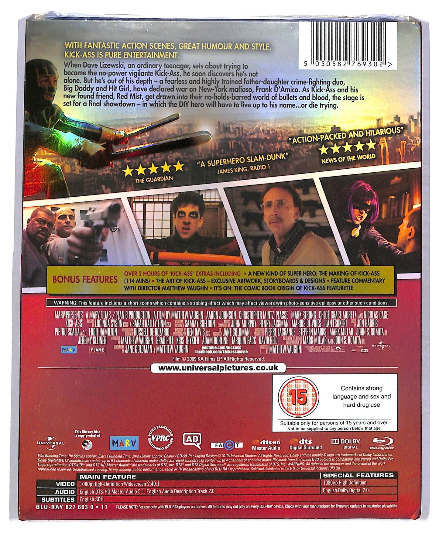 EBOND Kick-Ass ( UK Version ) Slipcase BLURAY BLURAY D777255