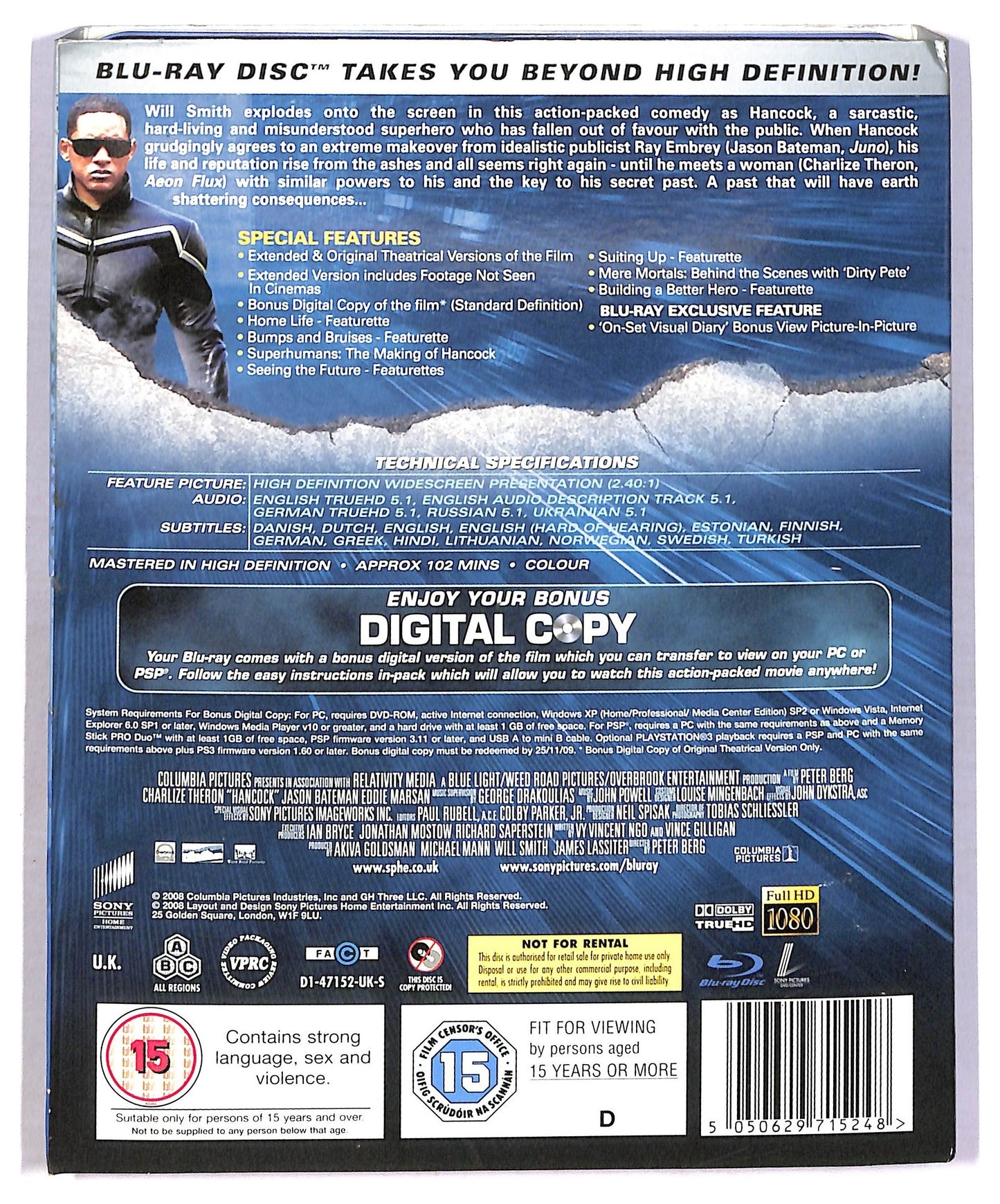 EBOND Hancock no ita BLURAY BLURAY BLURAY D777454