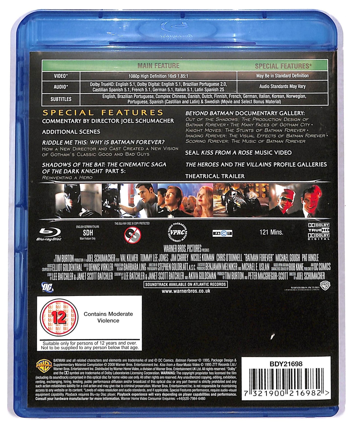 EBOND Batman Forever - Edizione Regno Unito BLURAY BLURAY BLURAY D777455