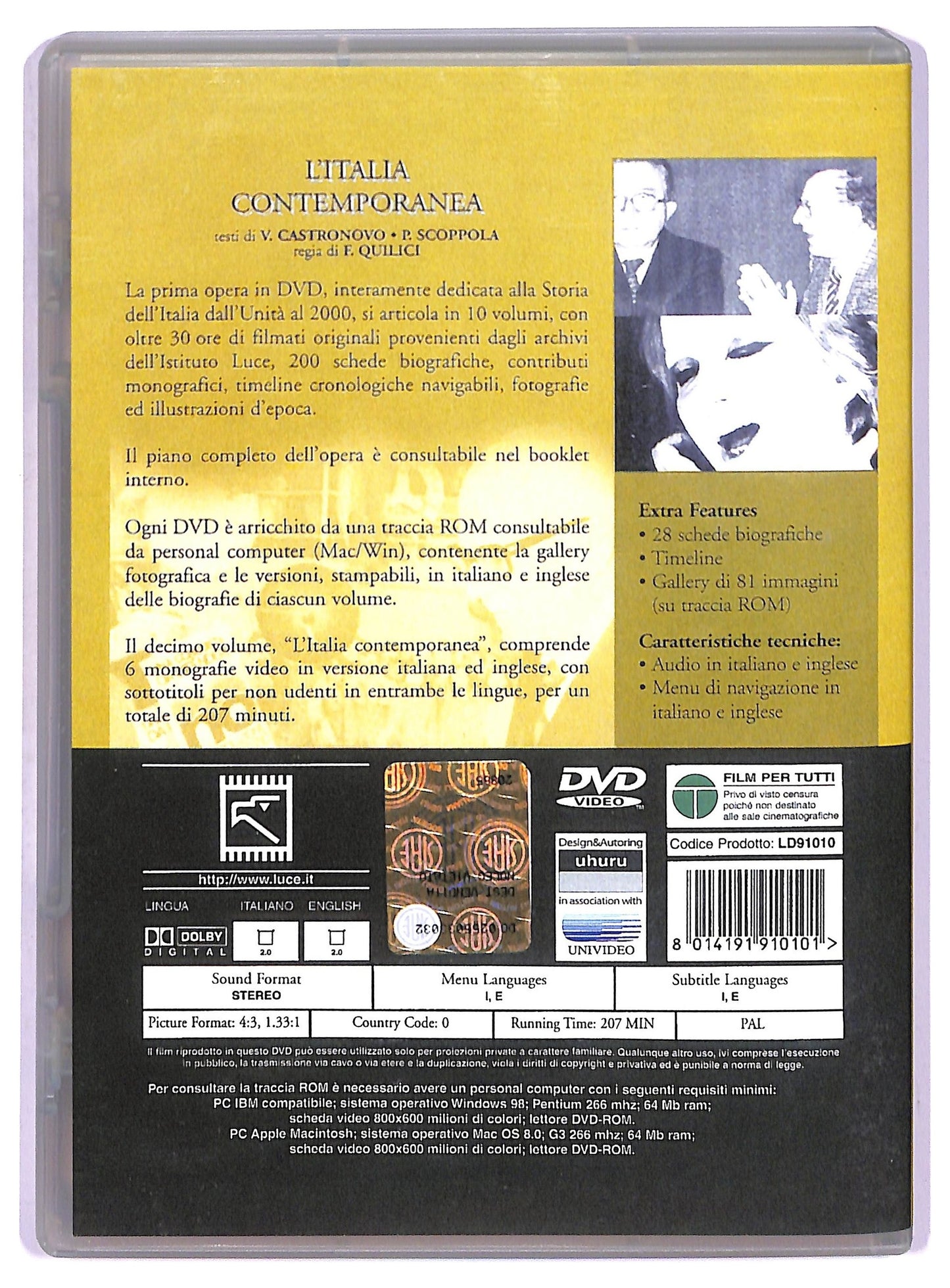 EBOND Storia D'Italia volume 10 - L'italia contemporanea DVD D777534