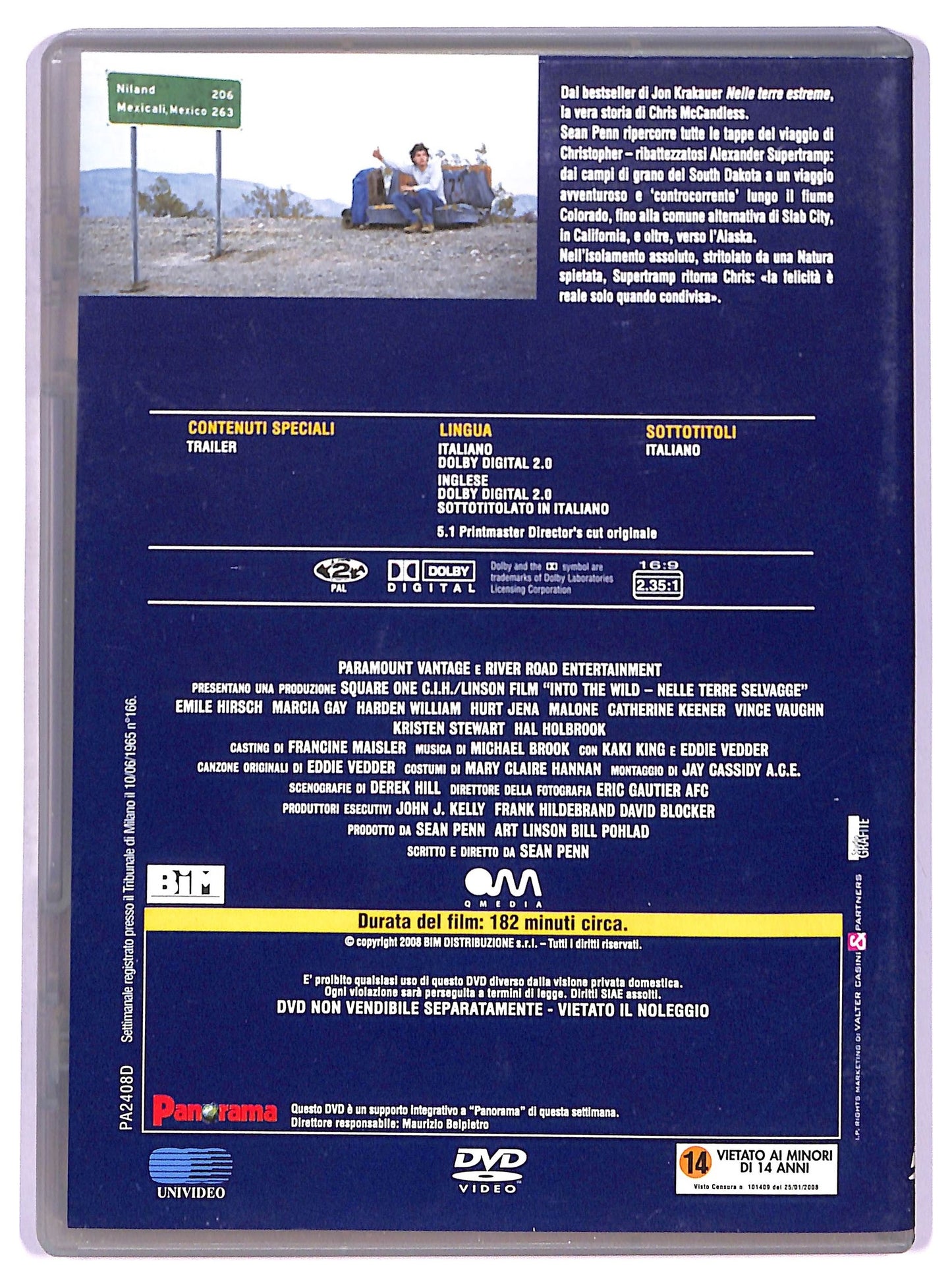 EBOND Into The Wild - Nelle Terre Selvagge DVD Editoriale D777548