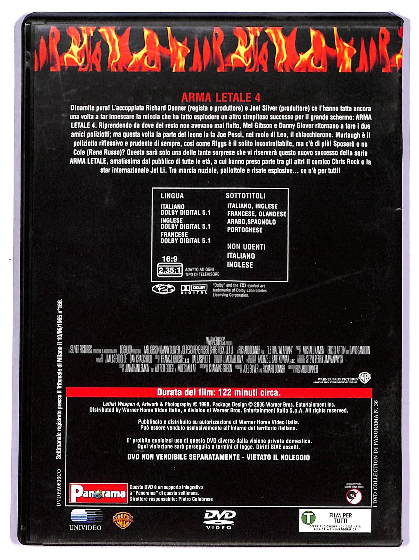 EBOND Arma letale 4 EDITORIALE DVD D777607