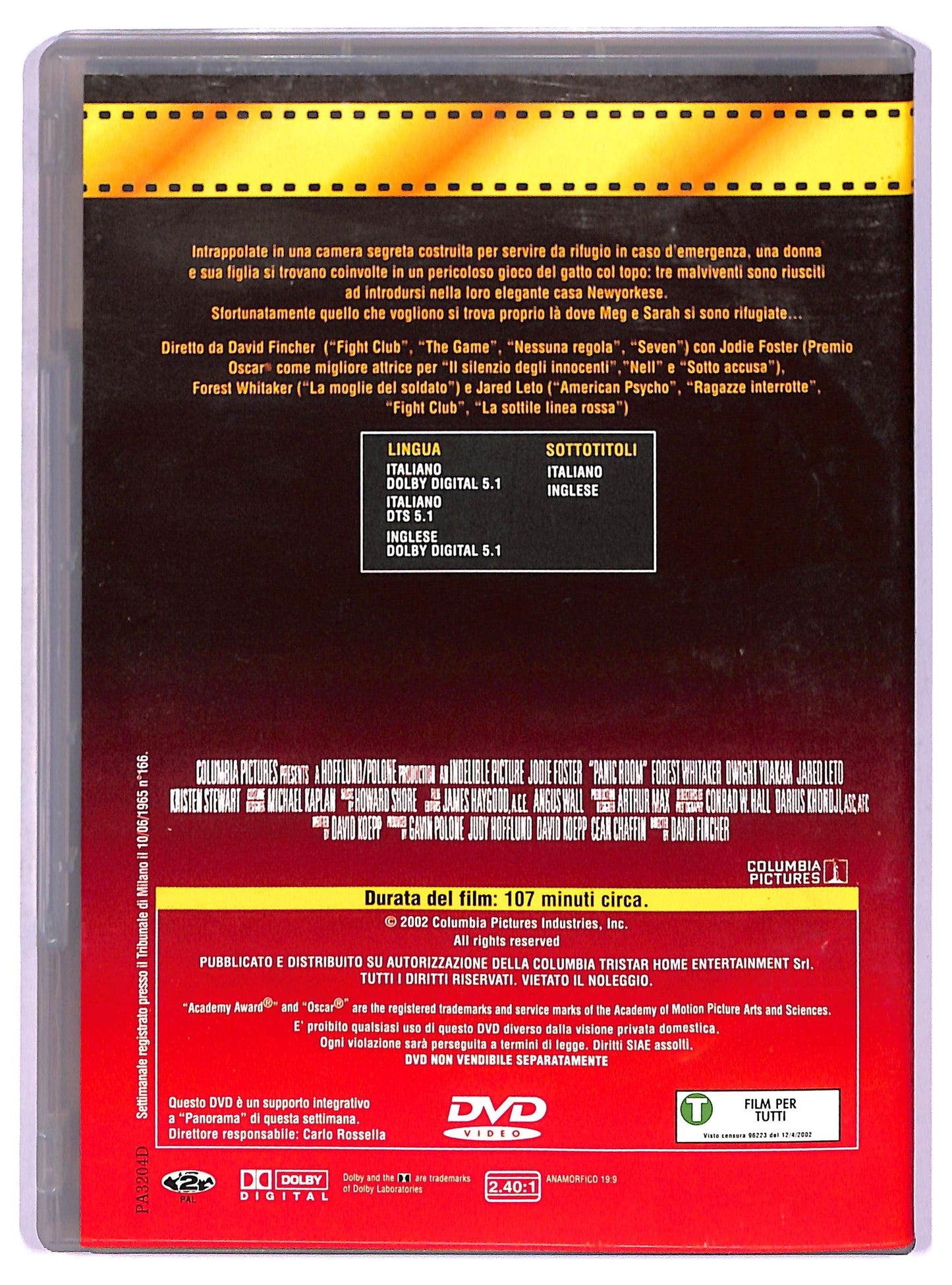 EBOND Panic Room EDITORIALE DVD D777609