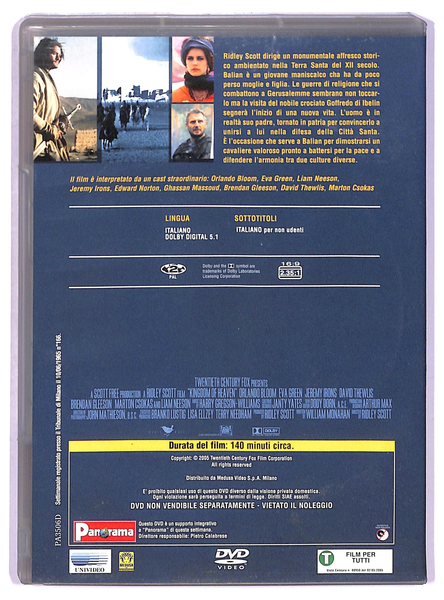 EBOND Le crociate - Kingdom of Heaven EDITORIALE DVD D777642