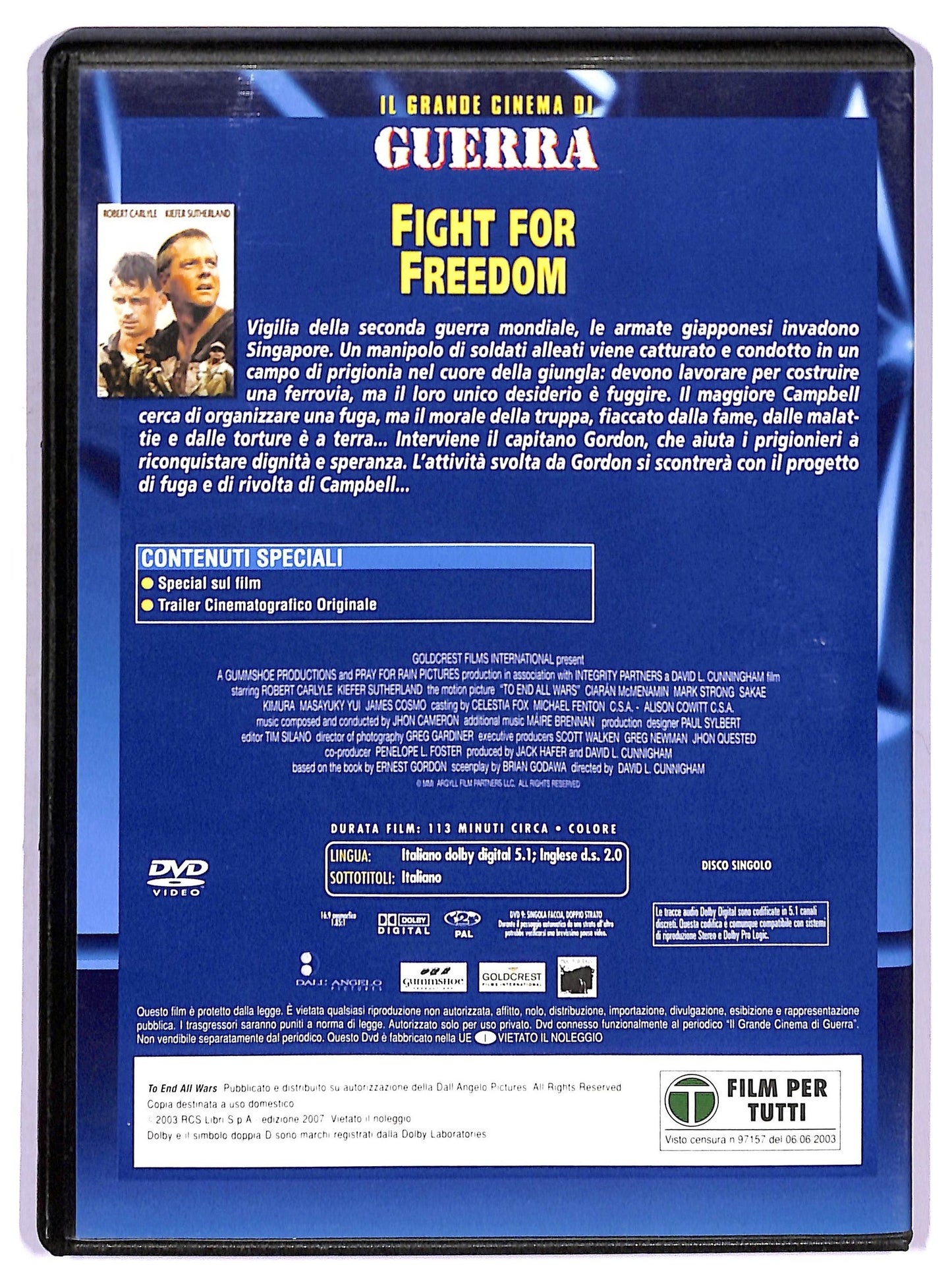 EBOND Fight for Freedom EDITORIALE DVD D777728