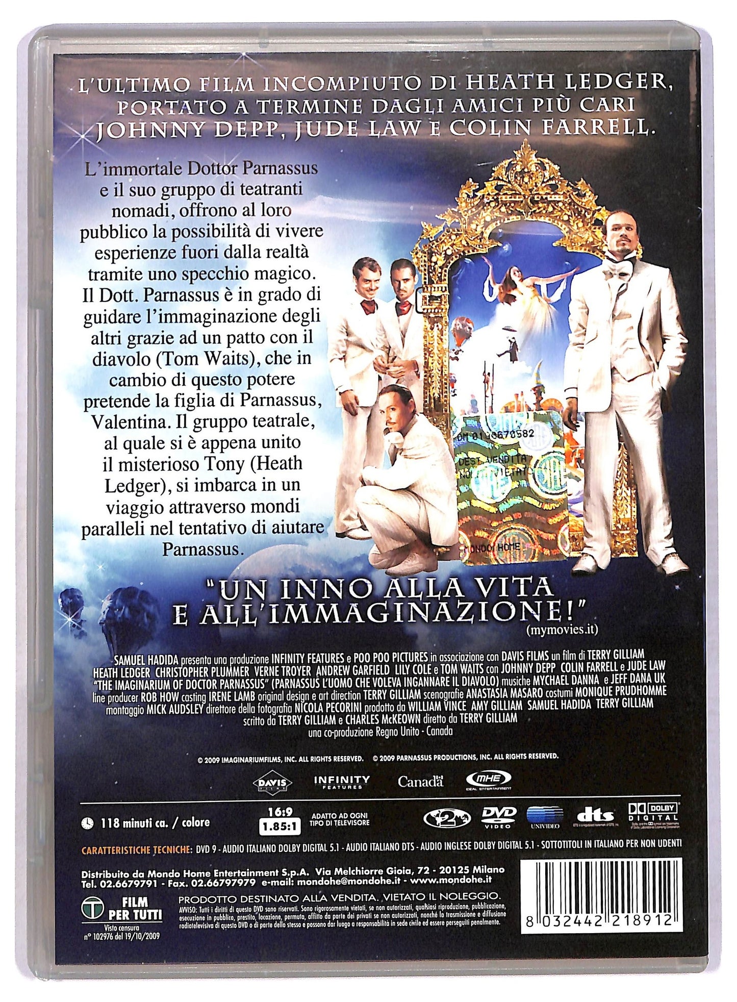 EBOND Parnassus - L'uomo che voleva ingannare il diavolo DVD D777916