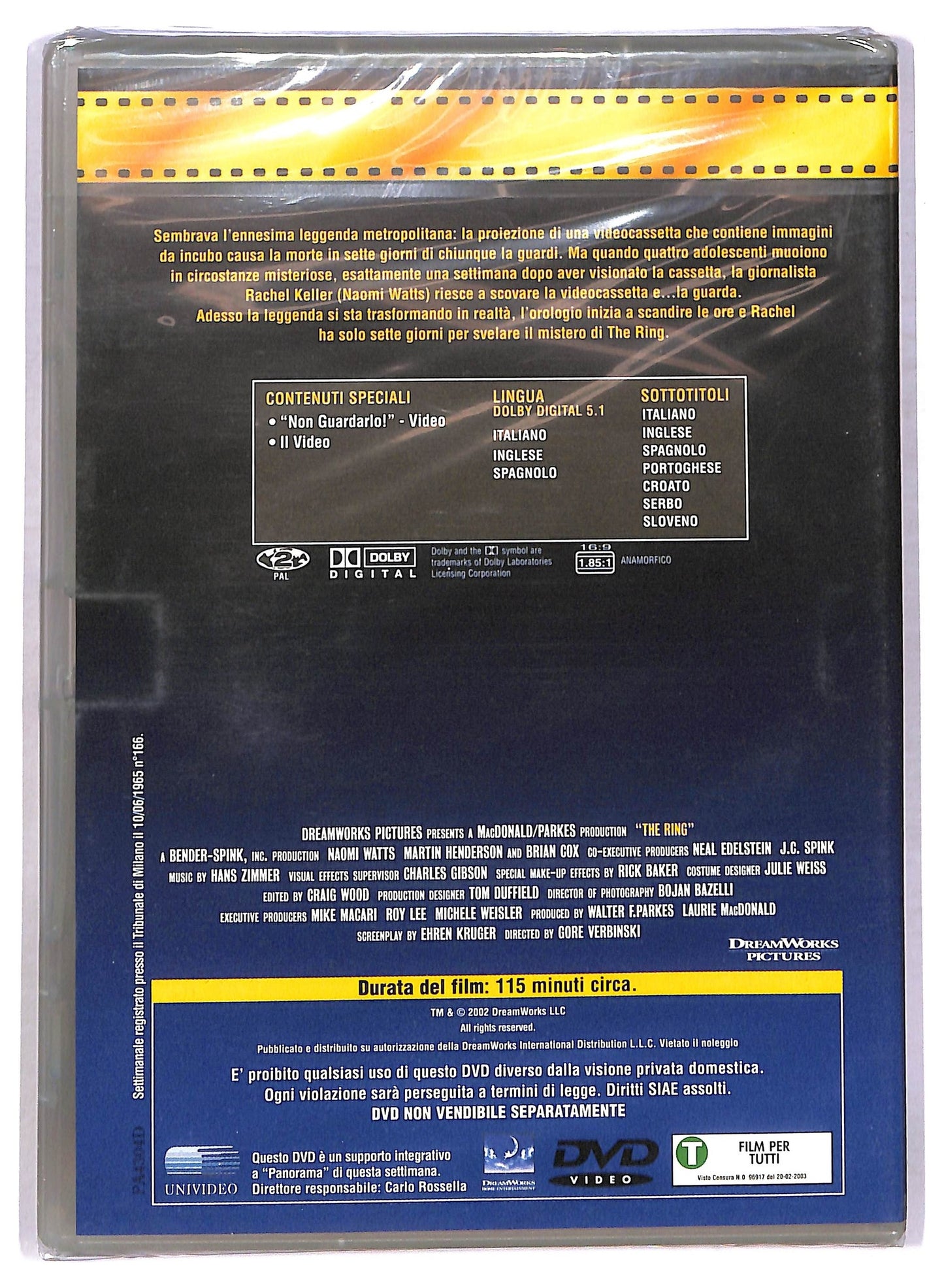 EBOND The Ring EDITORIALE DVD D777943