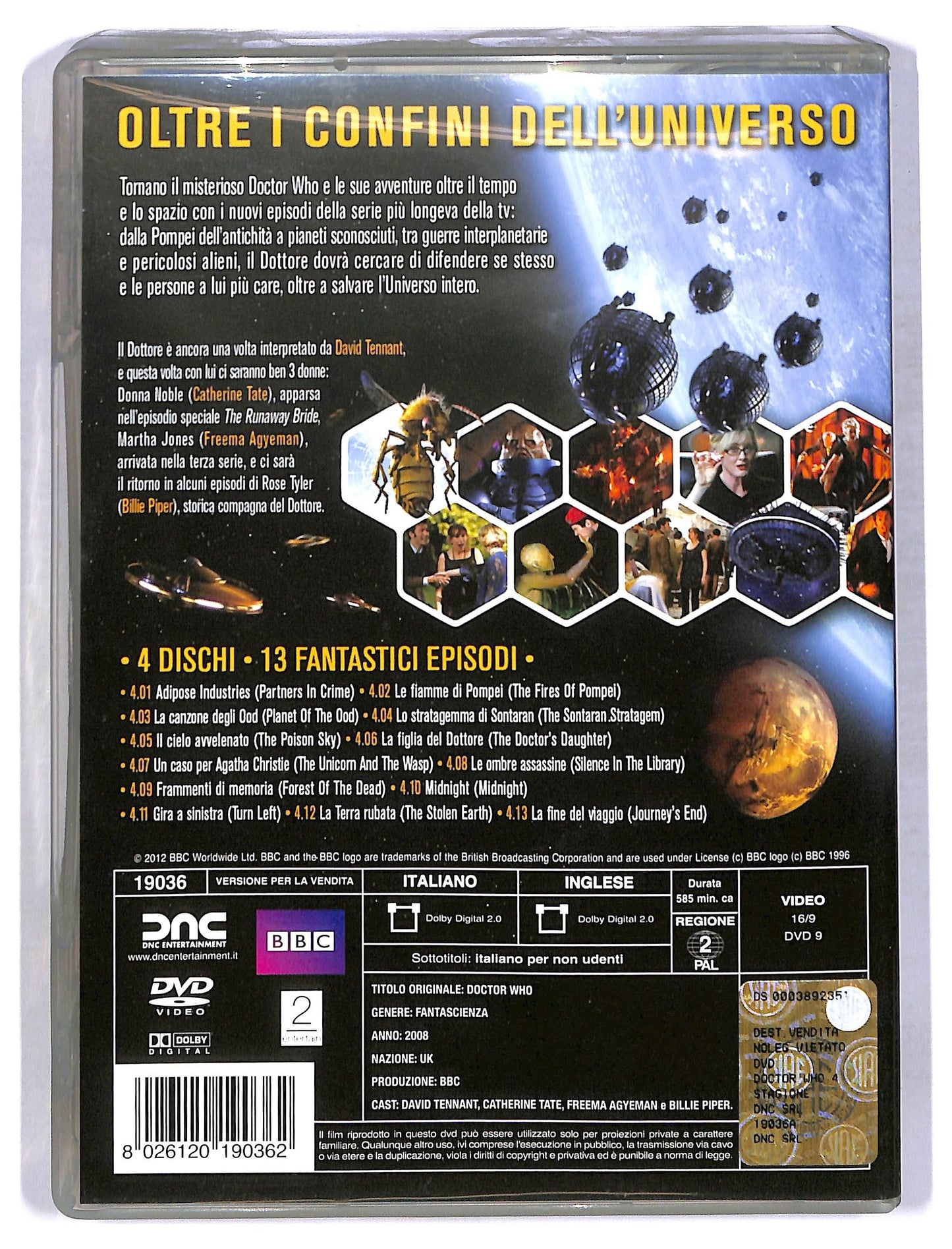 EBOND Doctor Who stagione 4 DVD D778043