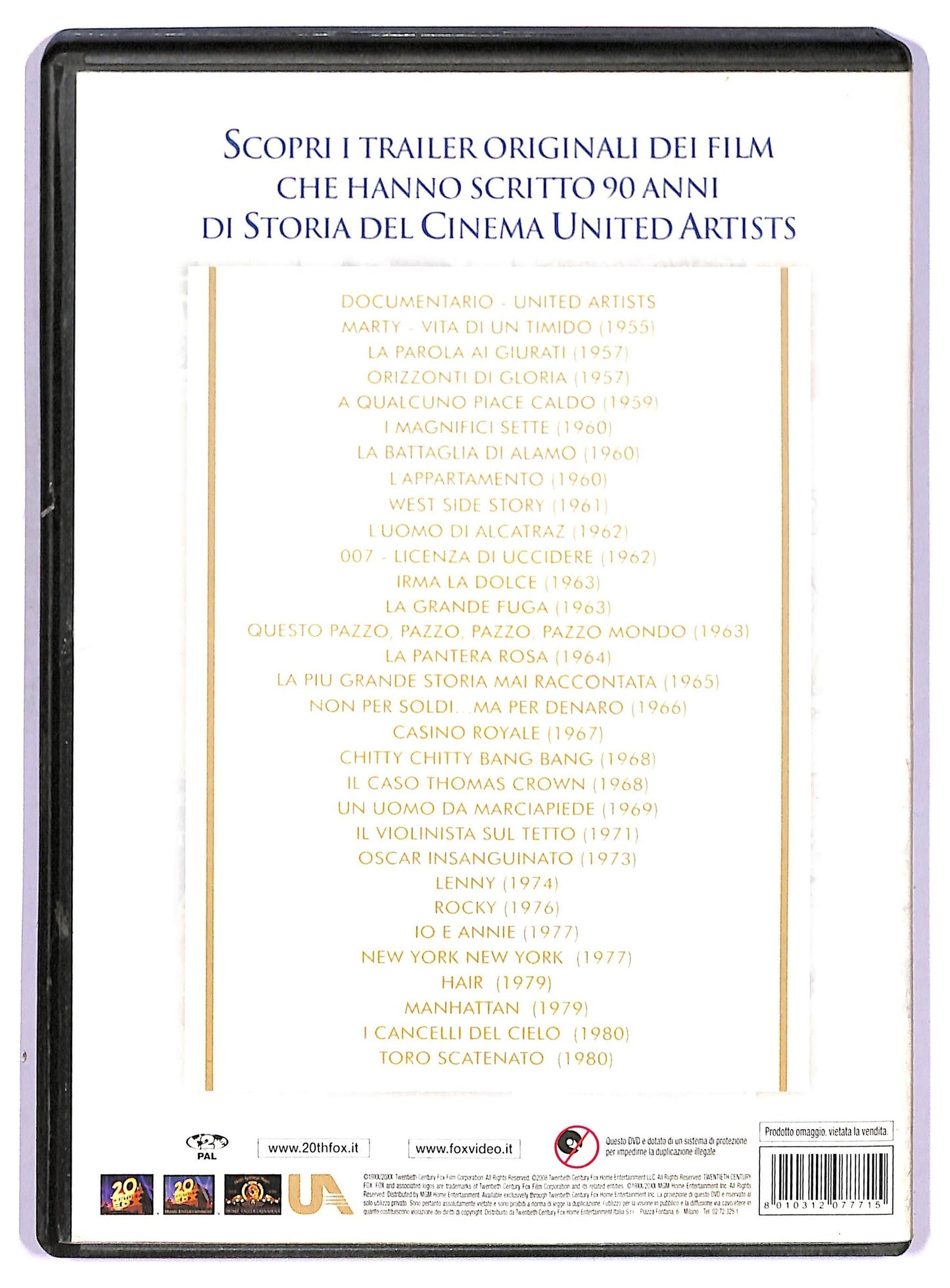 EBOND United artists celebrating 90 years of film DVD D778118