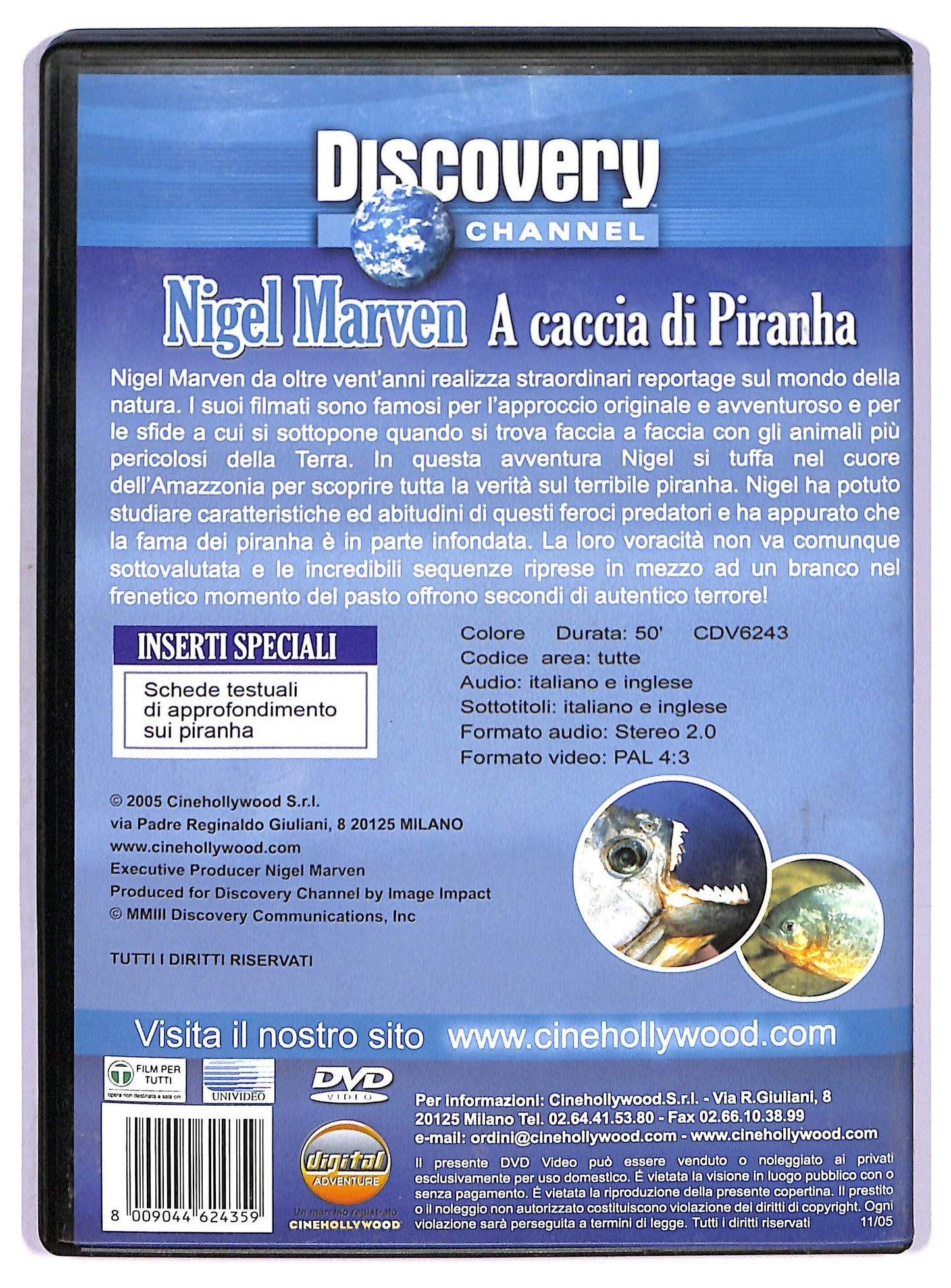 EBOND Nigel Marven - A Caccia Di Piranha DVD D778130