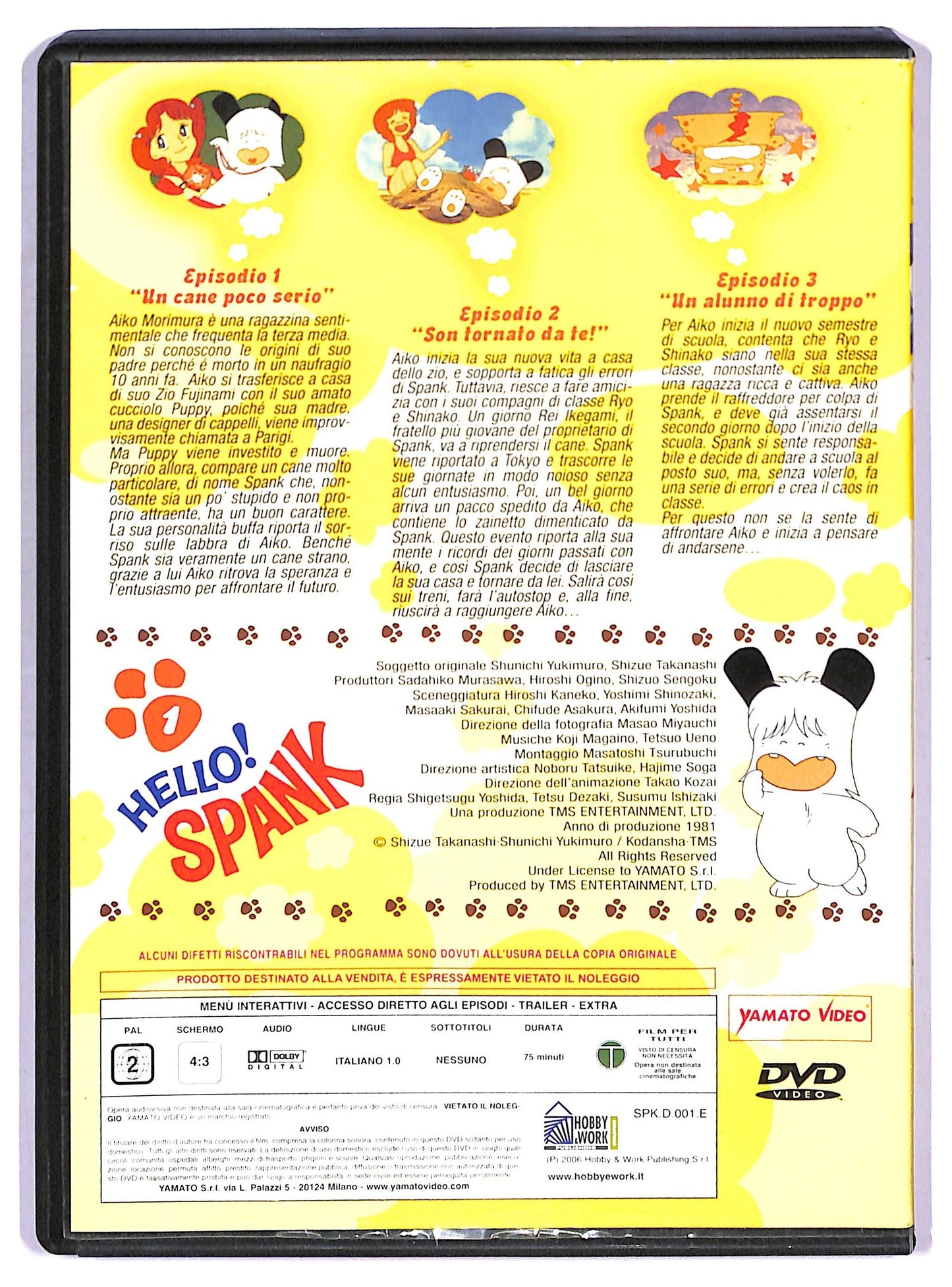 EBOND Hello! Spank Vol.1 (Eps. 1-3) EDITORIALE DVD D778132