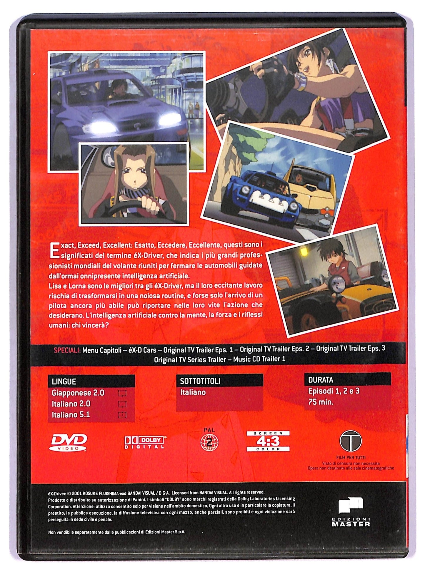 EBOND Ex-driver Volume 1 DVD Editoriale D778154