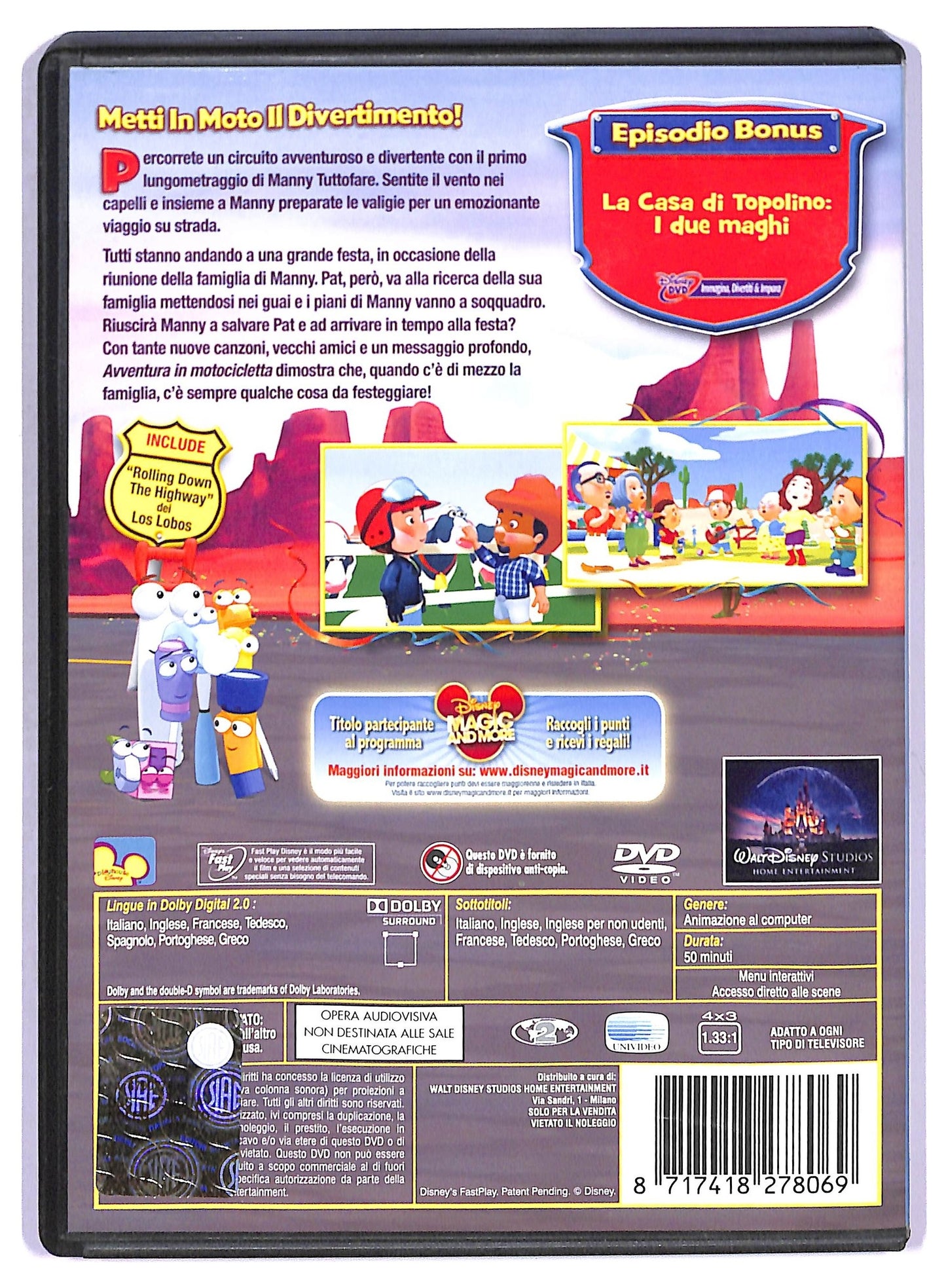 EBOND Manny Tuttofare - L'avventura in Motocicletta di Manny DVD D778218