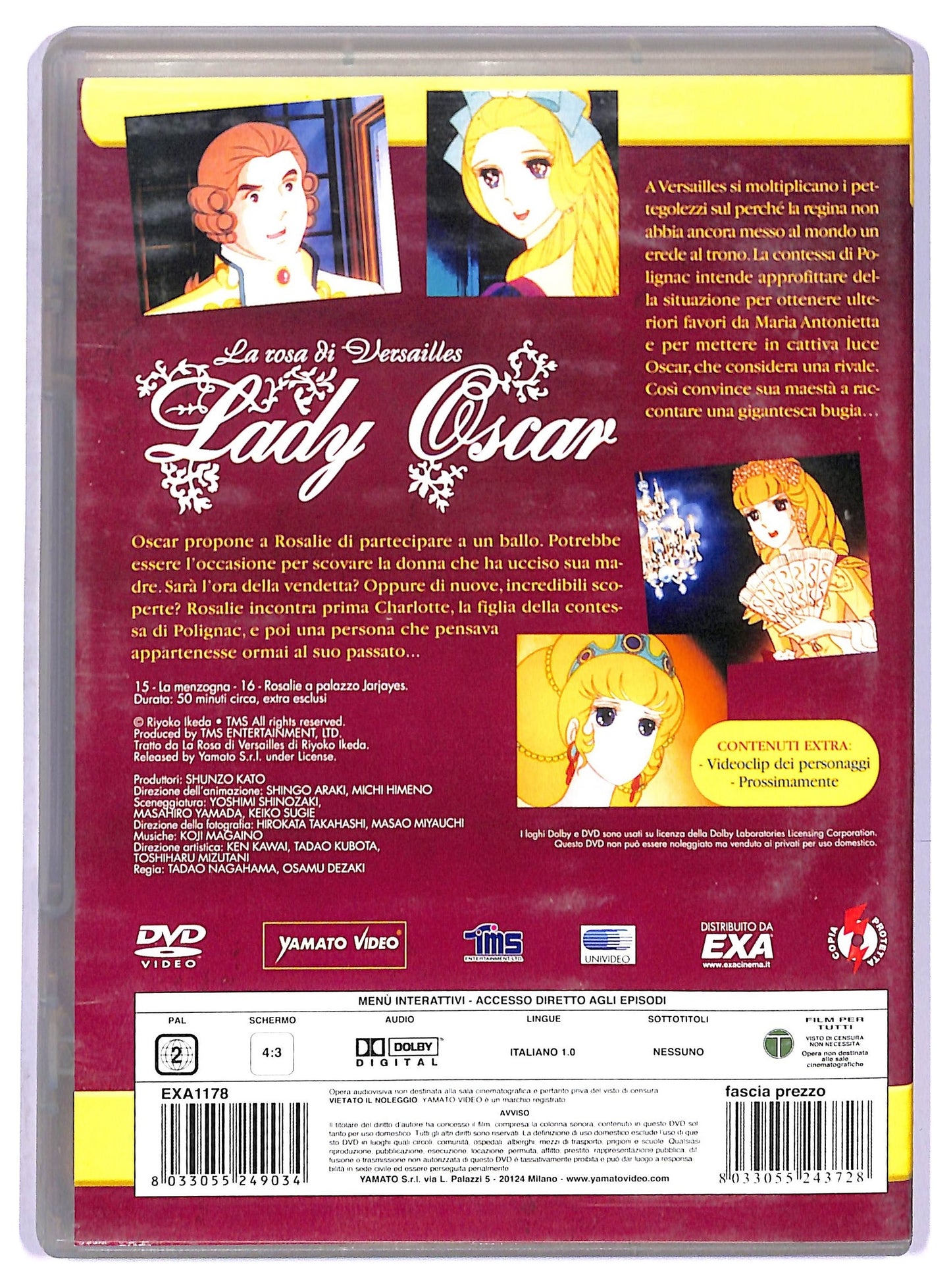 EBOND Lady Oscar - La Menzogna e Rosalie a Palazzo Jarjayes EDITORIALE DVD D778229