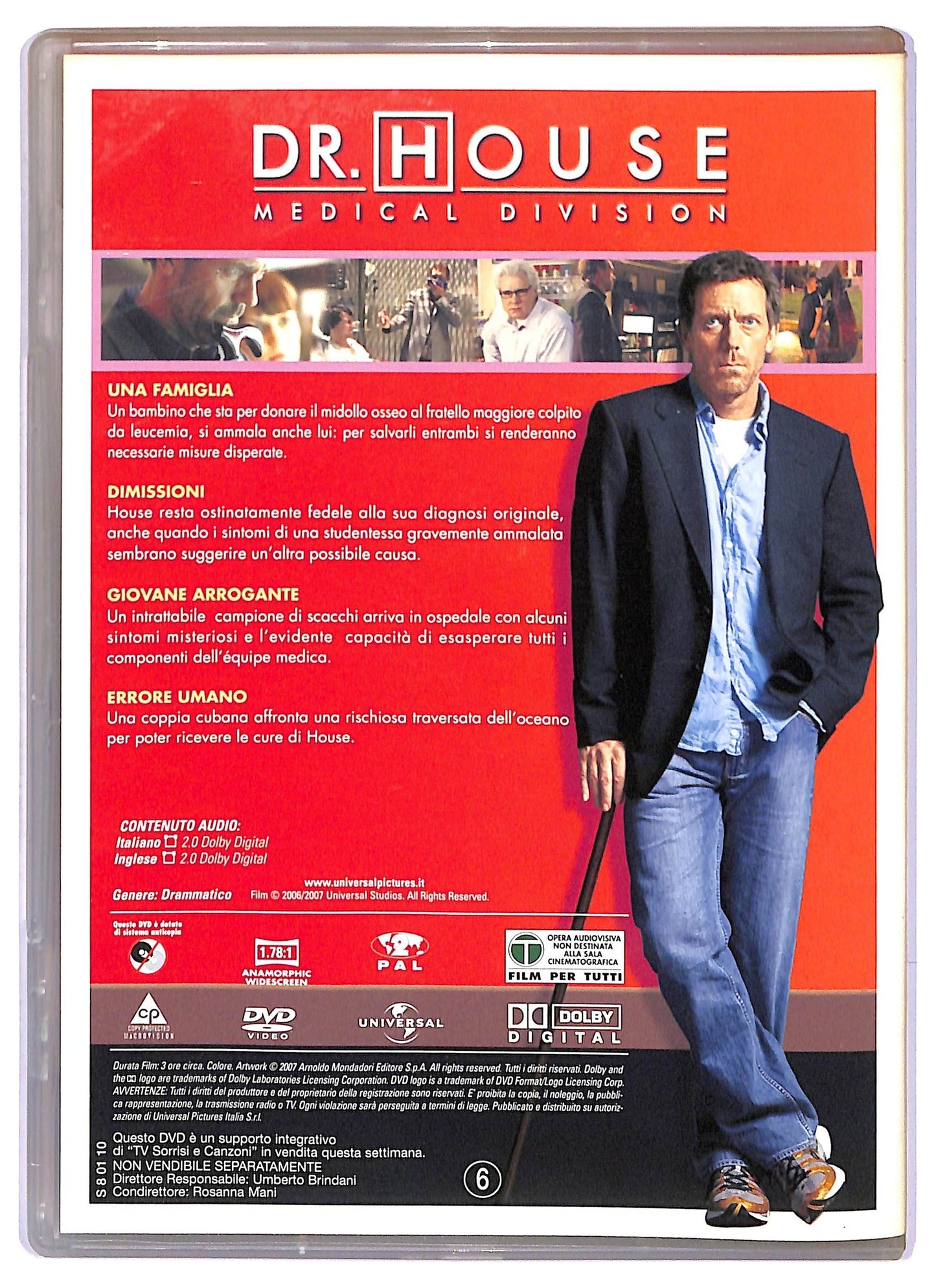 EBOND DR. House Medical Division Stagione 3 Disco 6 Epis 21 - 24 EDITORIALE DVD D778260