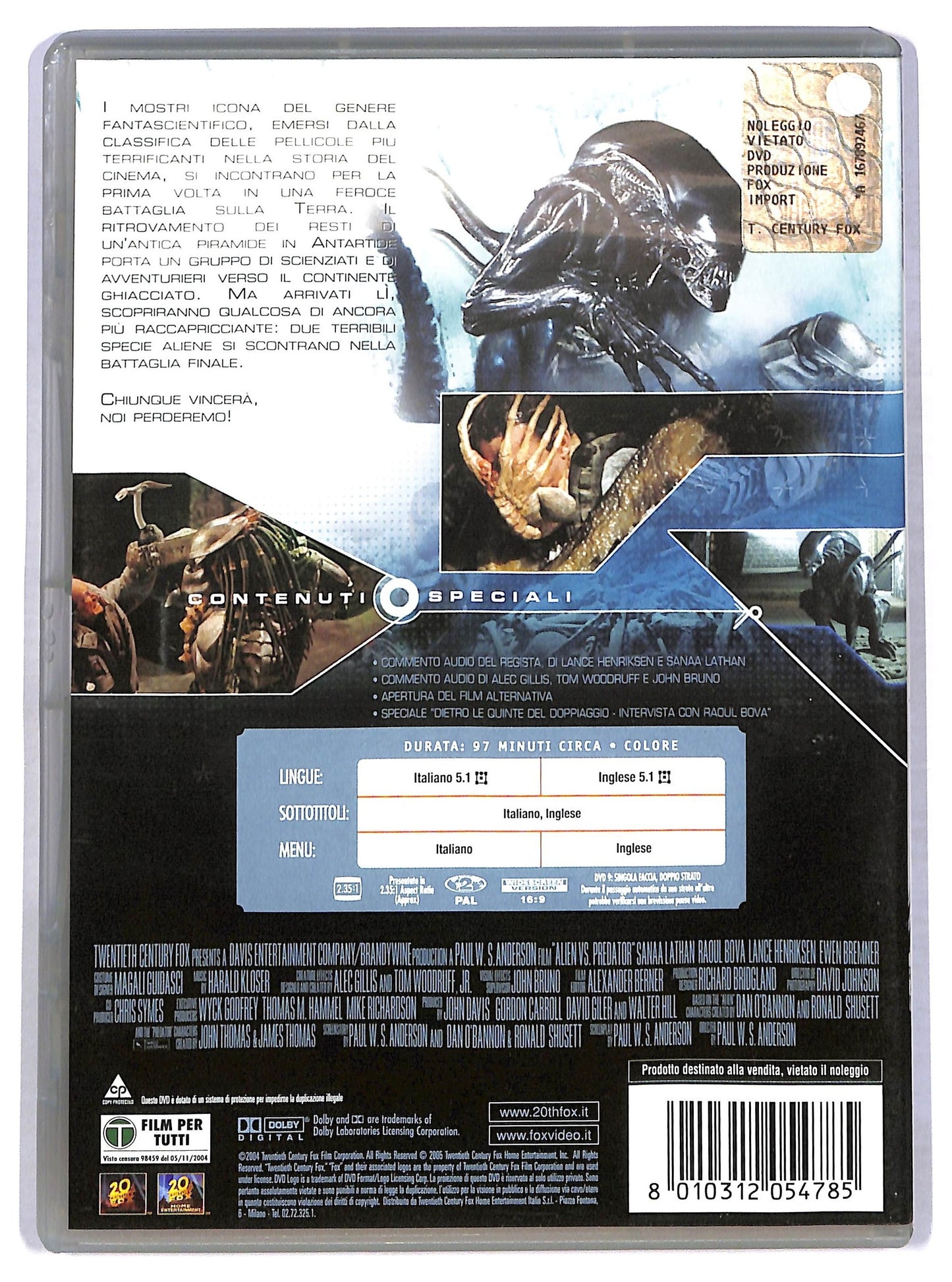 EBOND Alien vs predator DVD D778361
