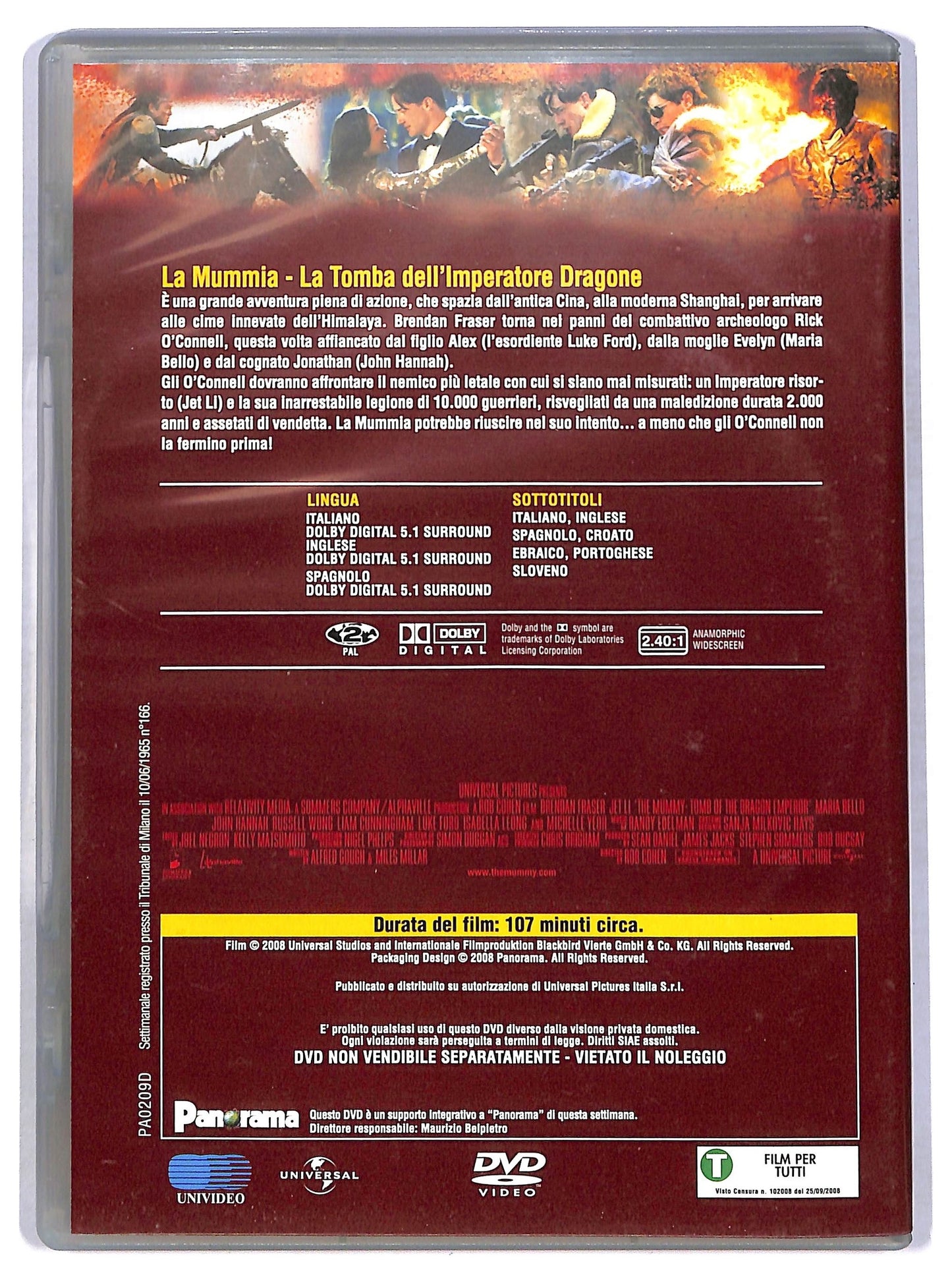 EBOND La mummia - La tomba dell'Imperatore Dragone EDITORIALE DVD D778367