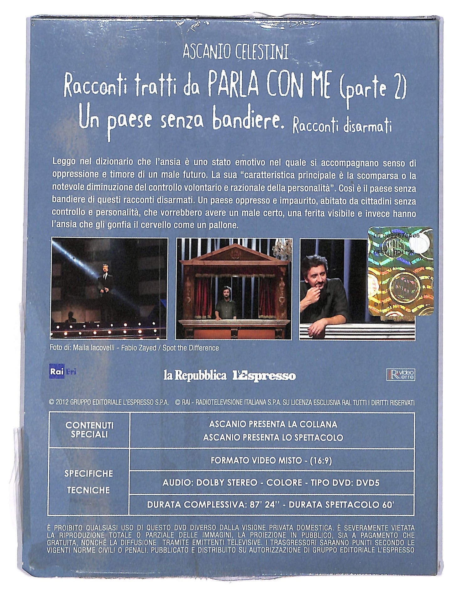EBOND Ascanio Celestini Racconti Tratti Da Parla Con Me Parte 2 Slipcase EDITORIALE DVD D778453