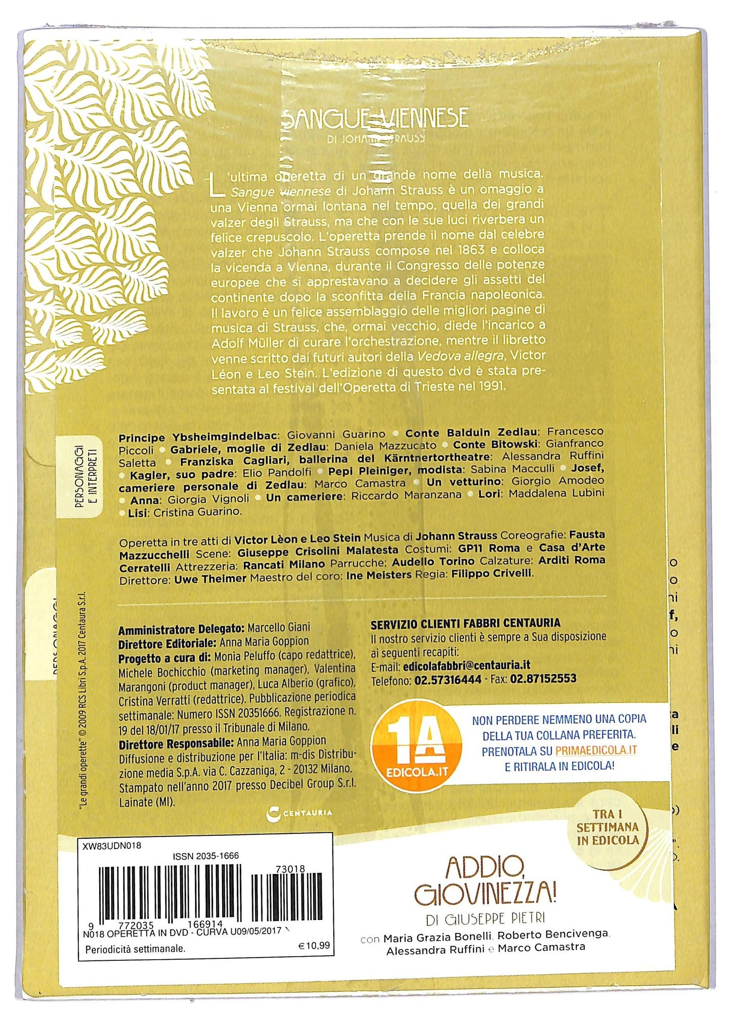EBOND Le Grandi Operette Sangue Viennese Di Johann Strauss EDITORIALE DVD D778455
