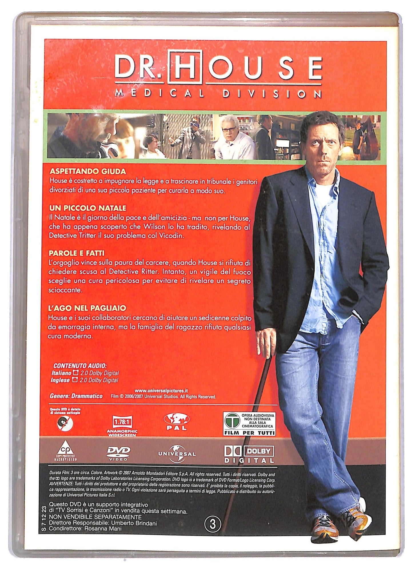 EBOND DR. House Medical Division Stagione 3 Disco 3 Epis 9 - 12 EDITORIALE DVD D778460