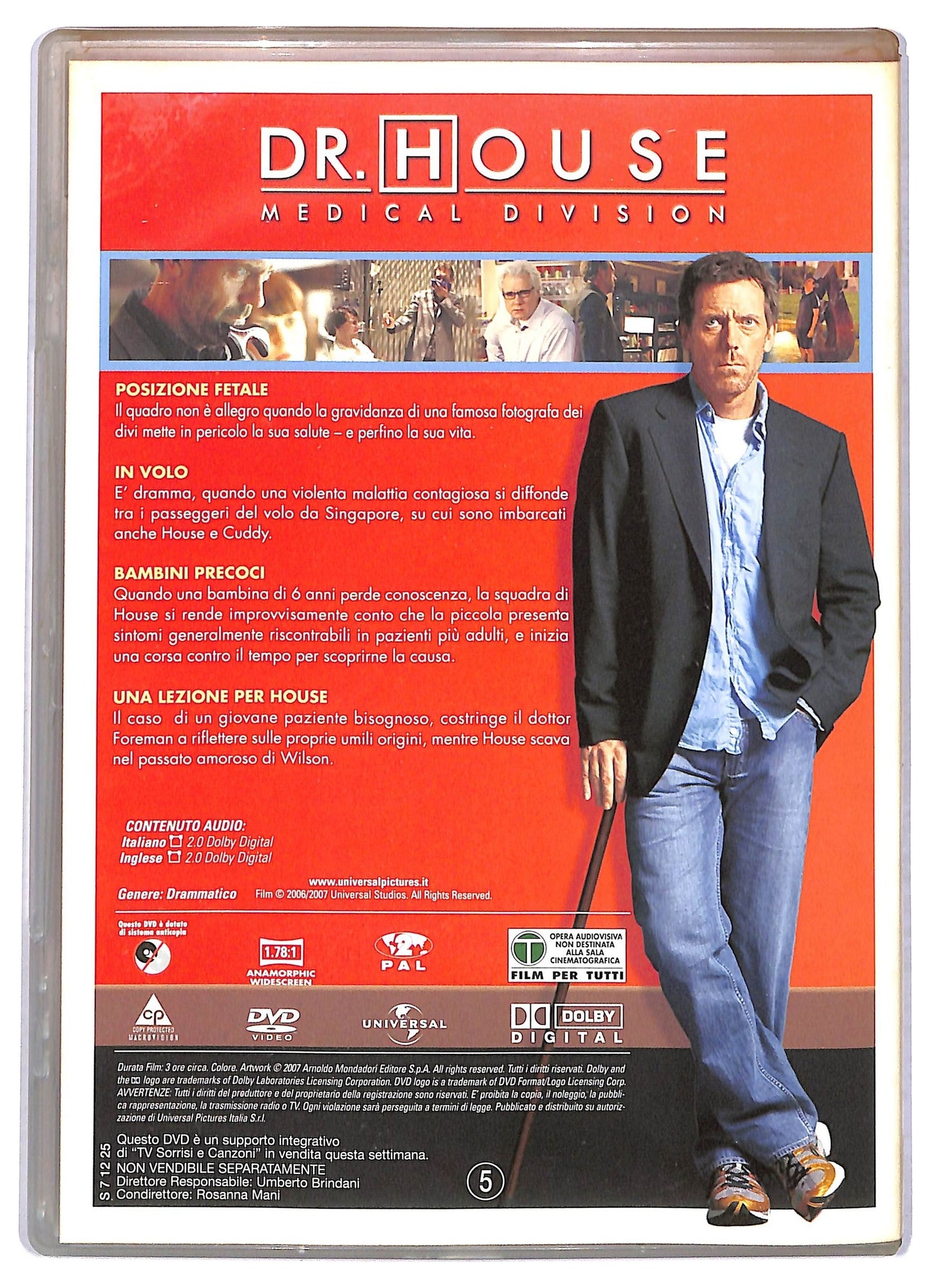 EBOND DR. House Medical Division Stagione 3 Disco 5 Epis 17-20 EDITORIALE DVD D778461