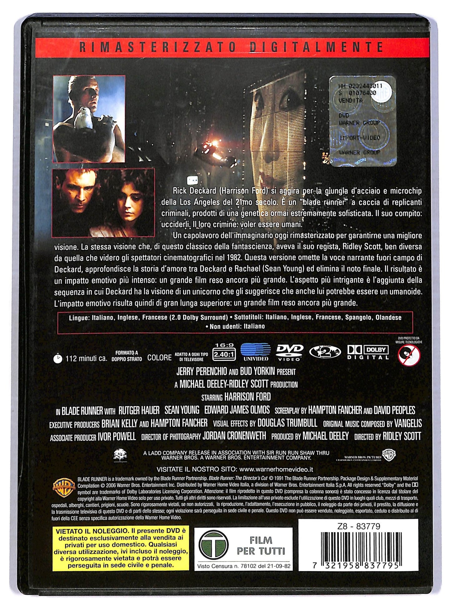 EBOND Blade Runner DVD D778502