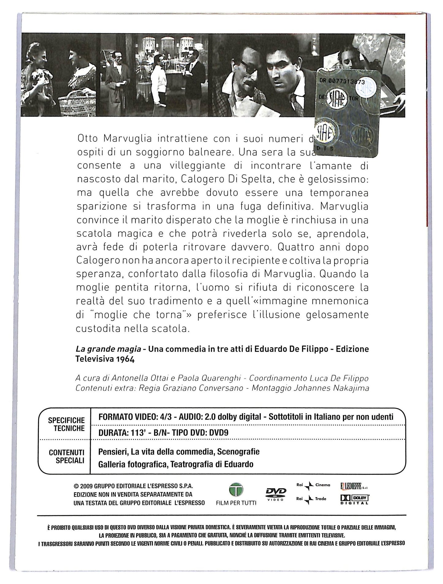 EBOND Le Commedie Di Eduardo La Grande Magia DVD D778525