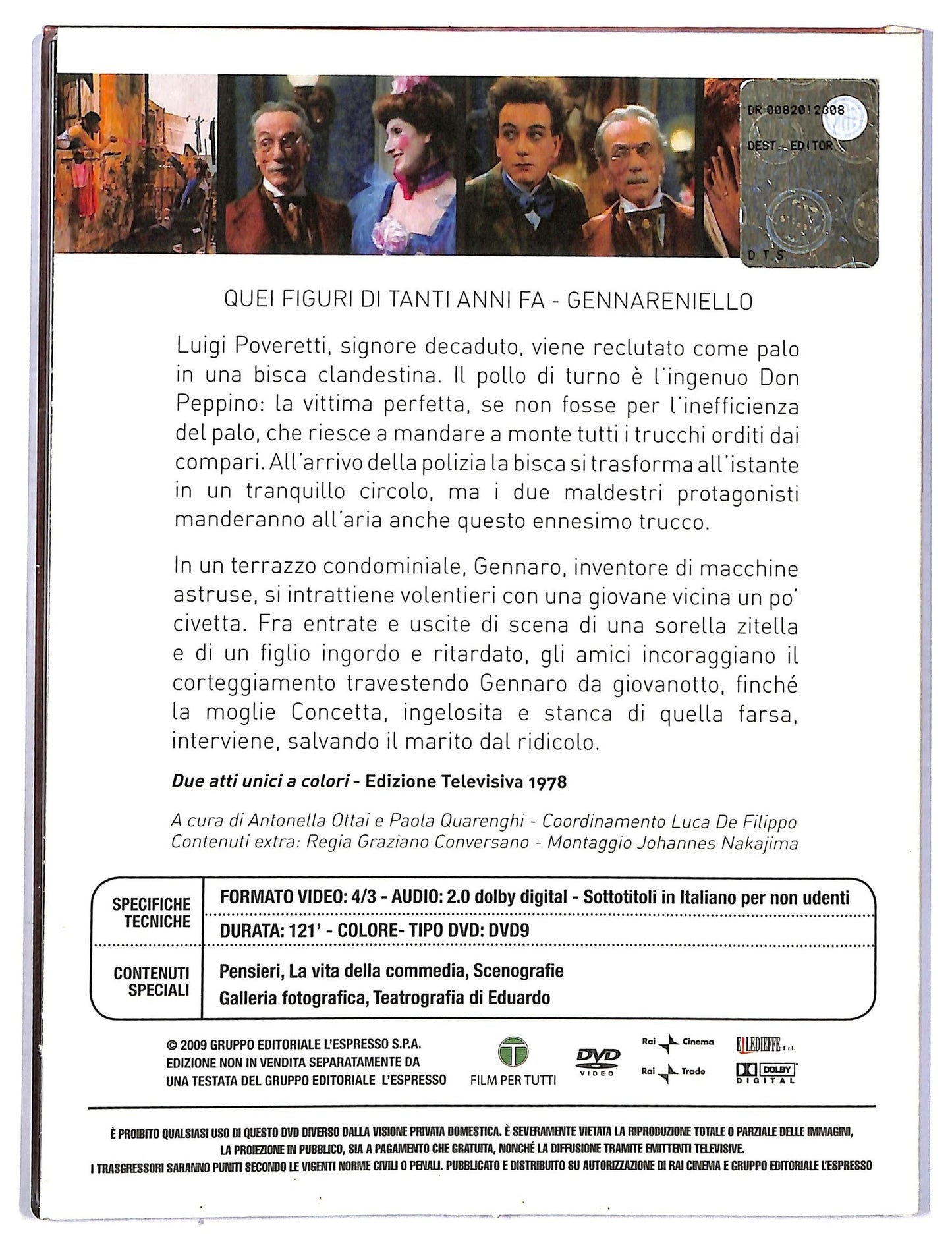 EBOND Le Commedie Di Eduardo Due Atti Unici a Colori DVD D778527