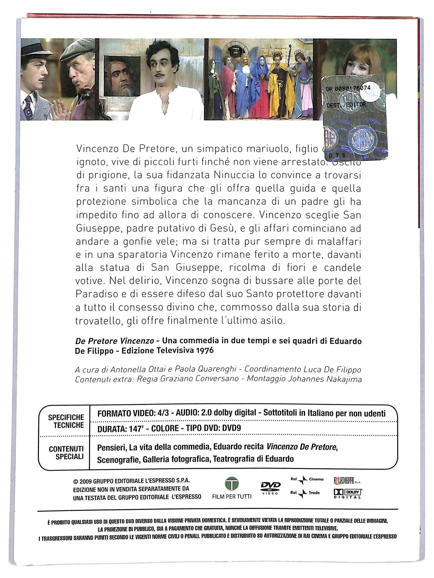 EBOND Le Commedie Di Eduardo De Pretore Vincenzo DVD D778528