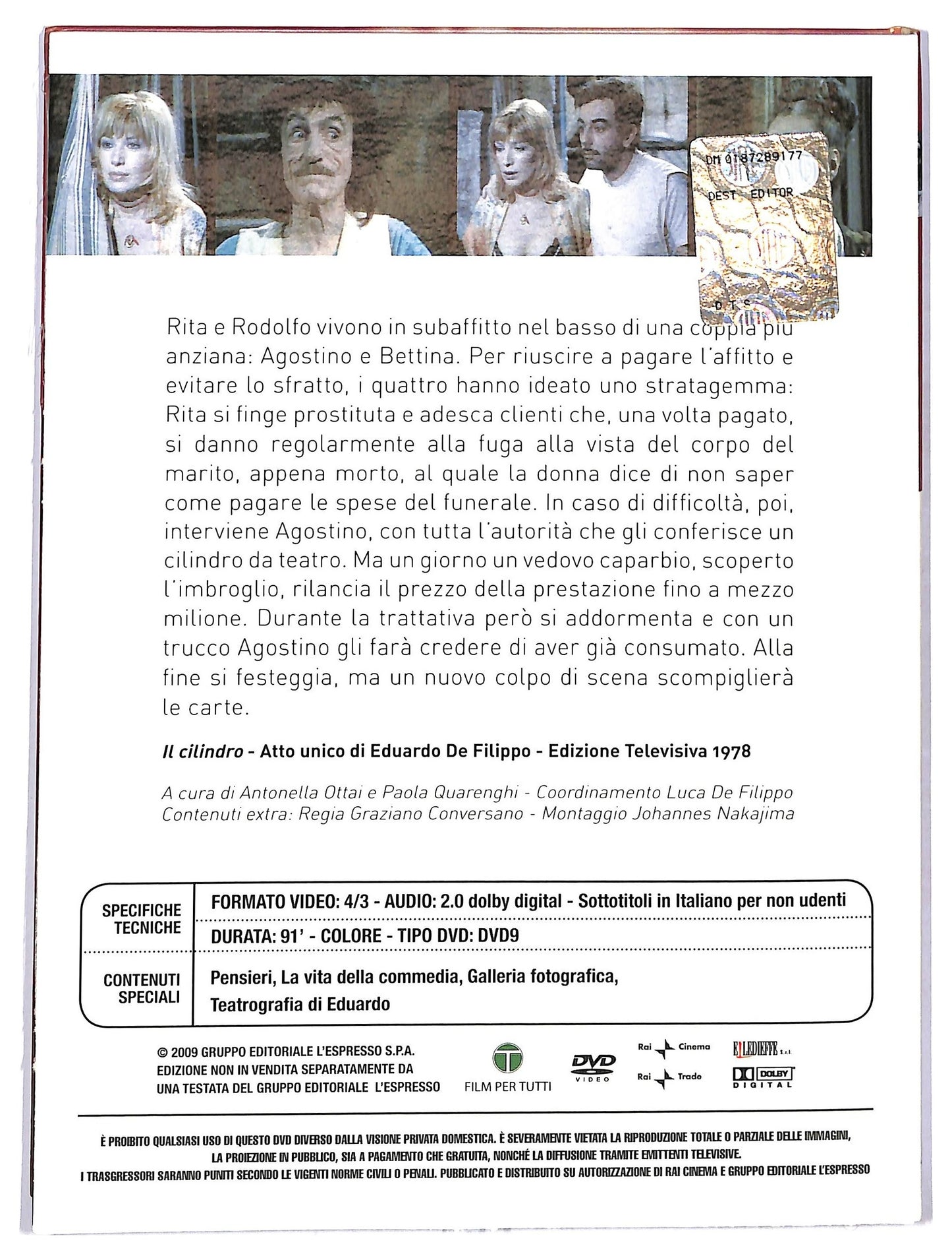 EBOND Le Commedie Di Eduardo Il Cilindro DVD D778530