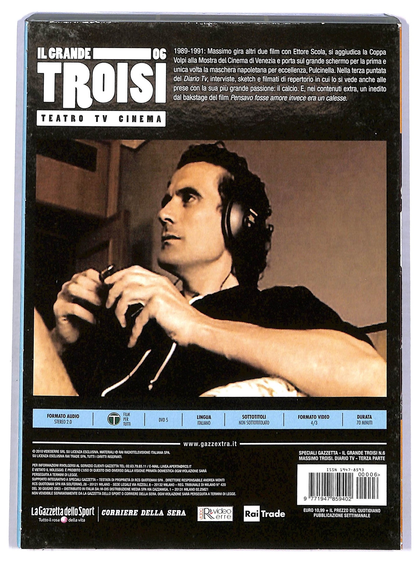 EBOND Massimo Troisi. Diario TV Terza Parte Slipcase EDITORIALE DVD D778547