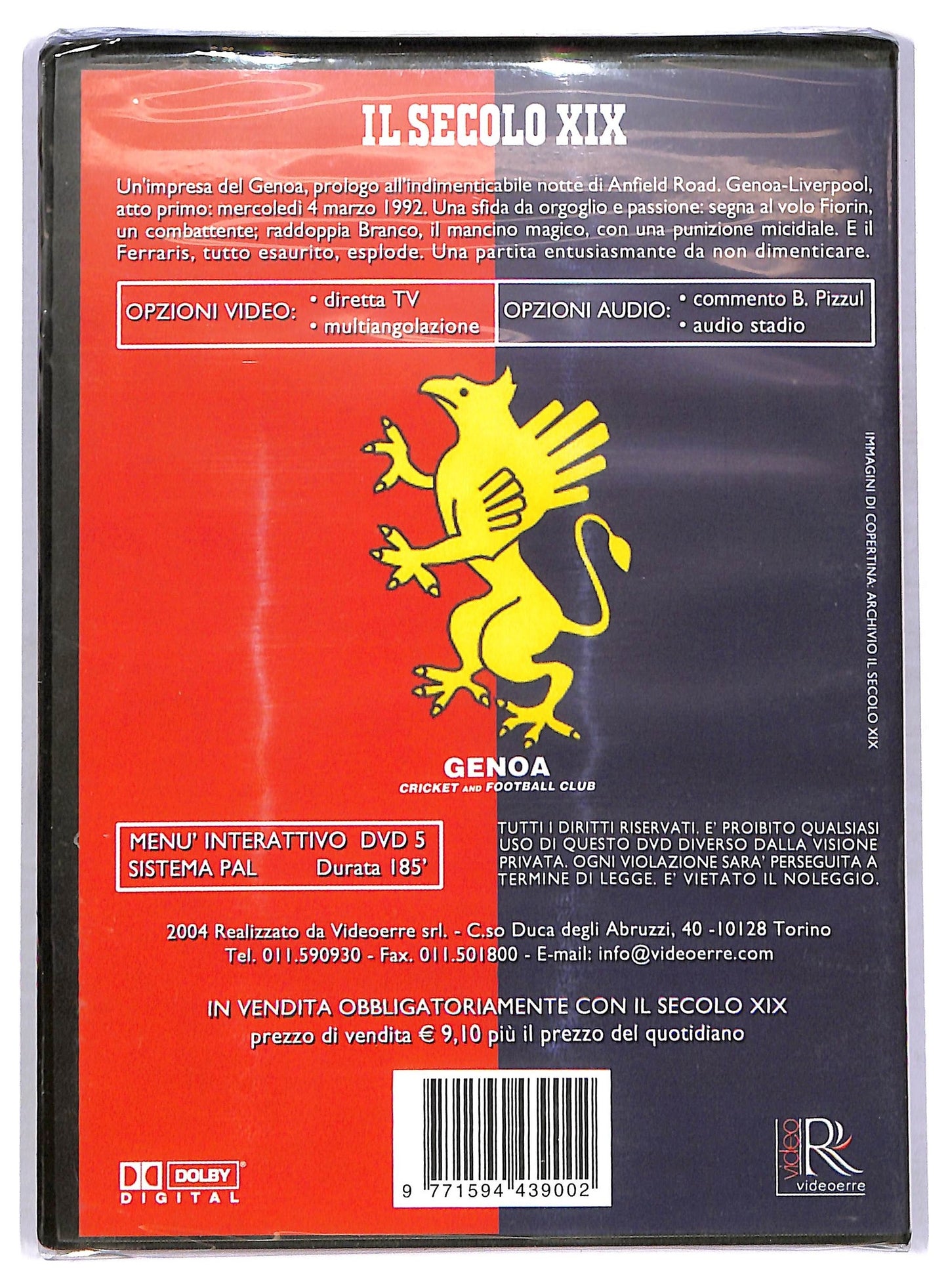 EBOND Genoa Nella Leggenda EDITORIALE DVD D778559