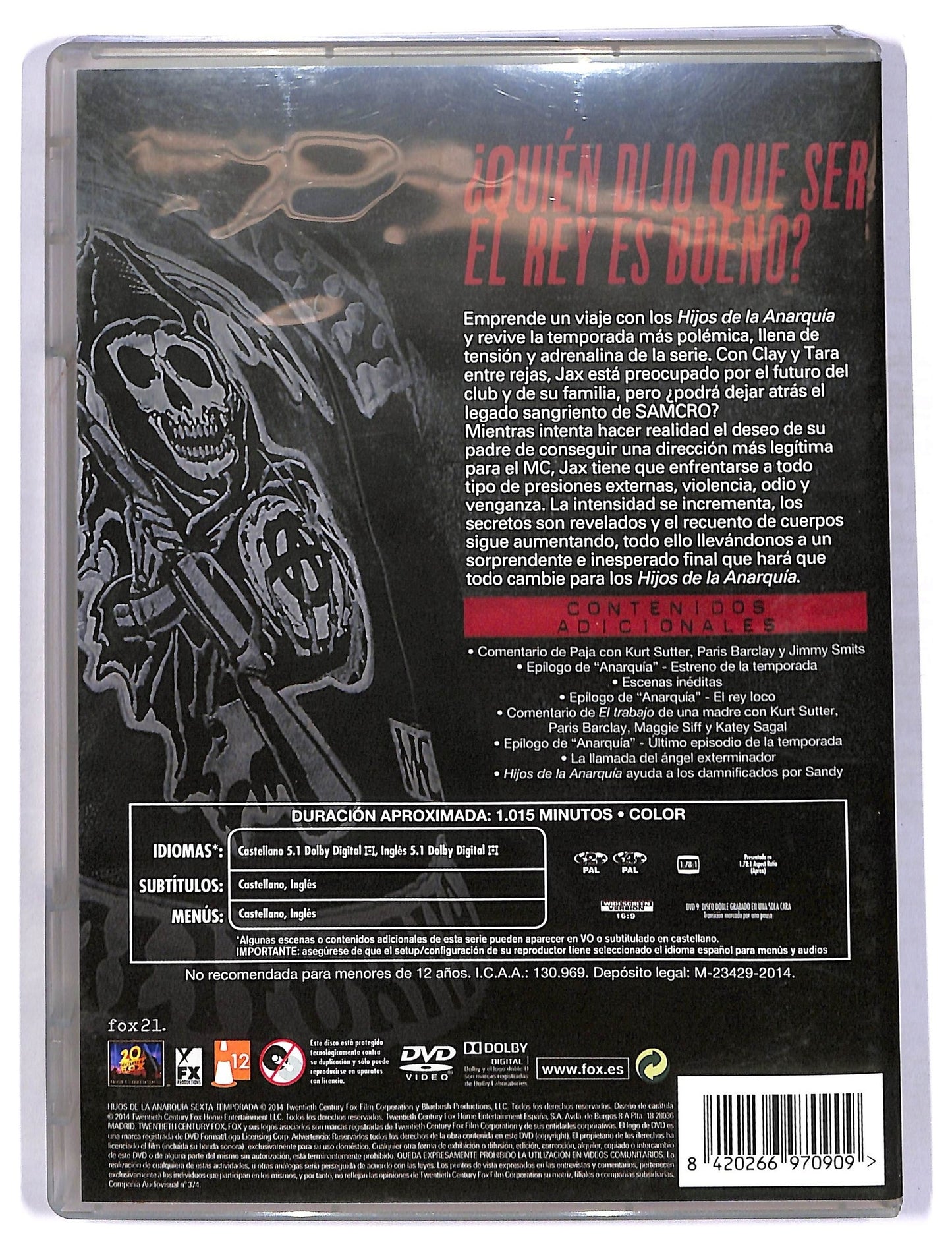 EBOND Hijos De La Anarquia Sxta Temporada DVD D778560