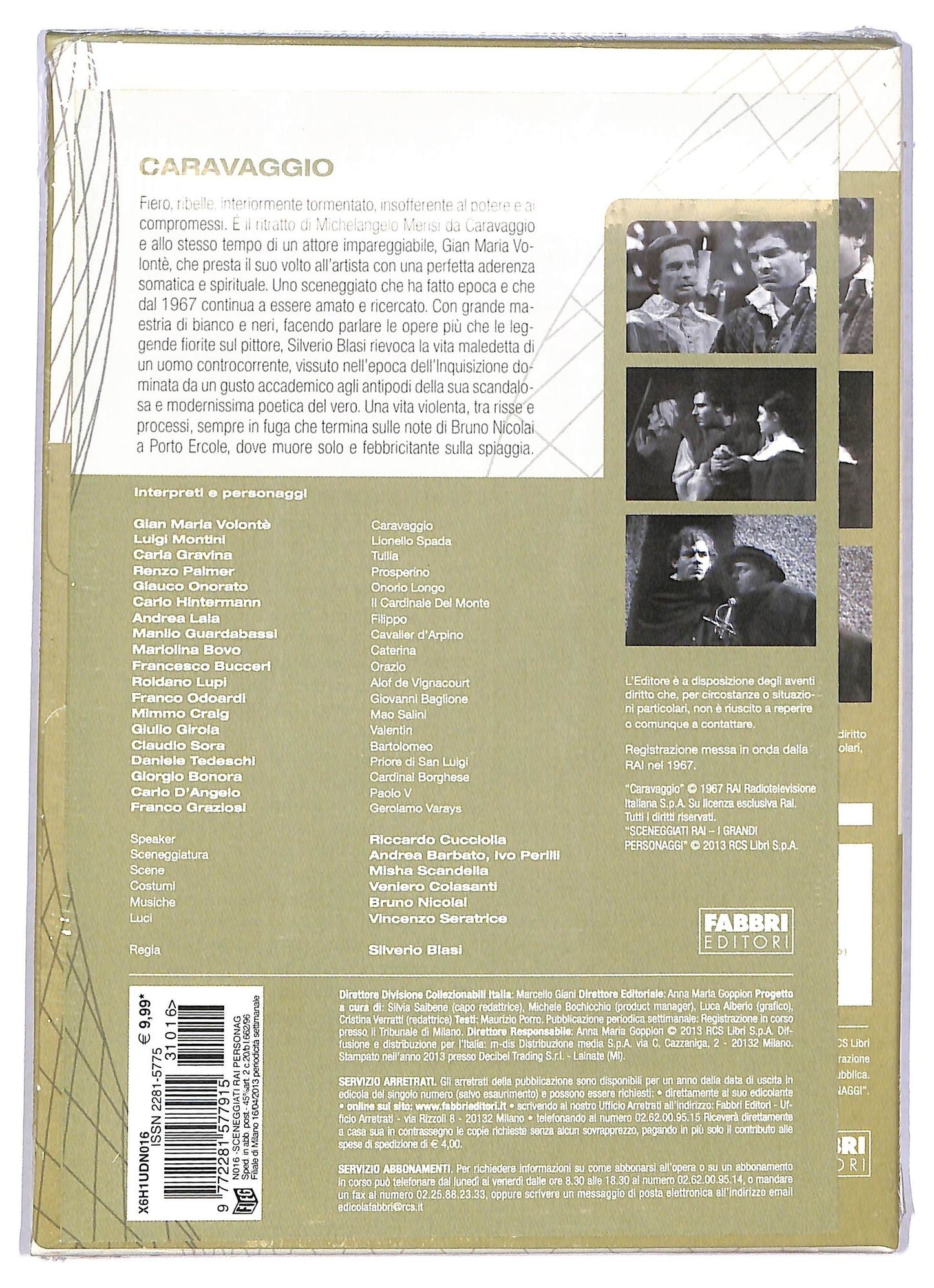 EBOND Sceneggiati Rai Caravaggio Puntate 1 - 3 EDITORIALE DVD D778563