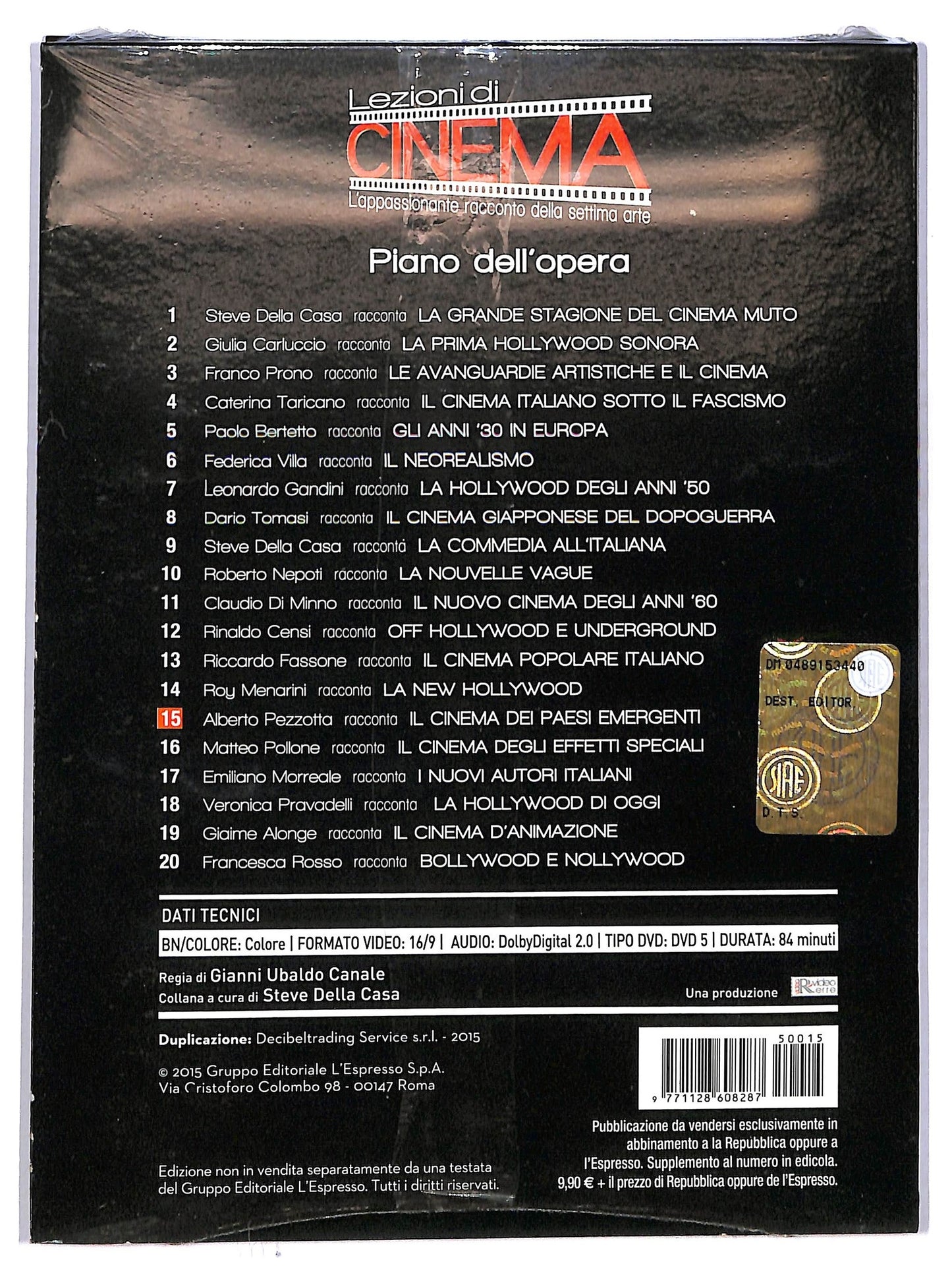 EBOND Alberto Pezzotta Racconta IL Cinema Dei Paesi Emergenti VOL. 15 EDITORIALE DVD D778580