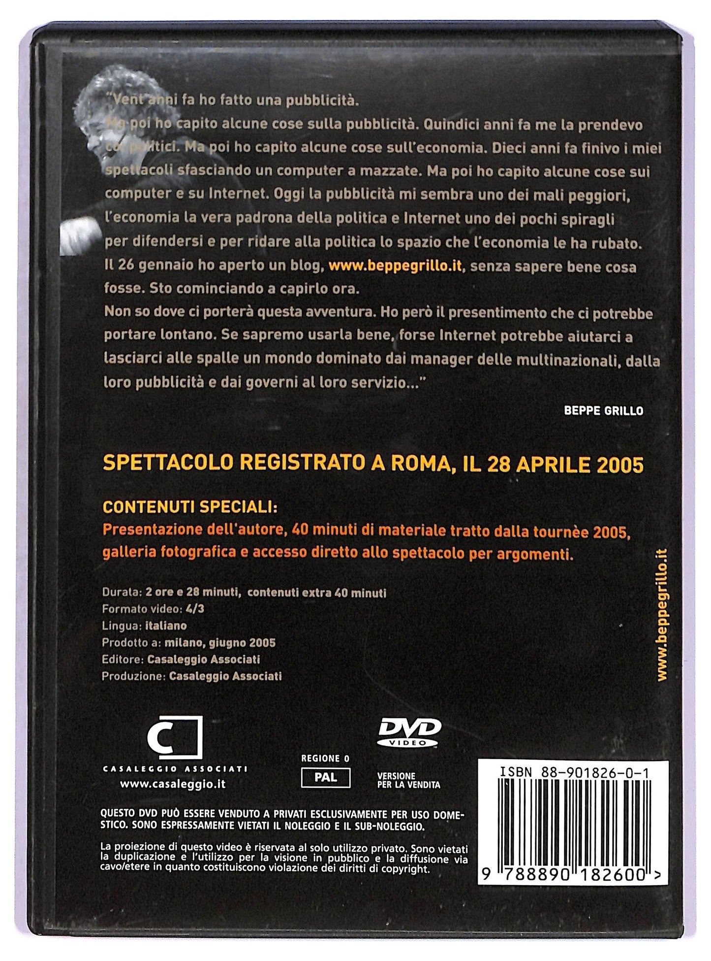 EBOND Beppegrillo.it DVD D778664