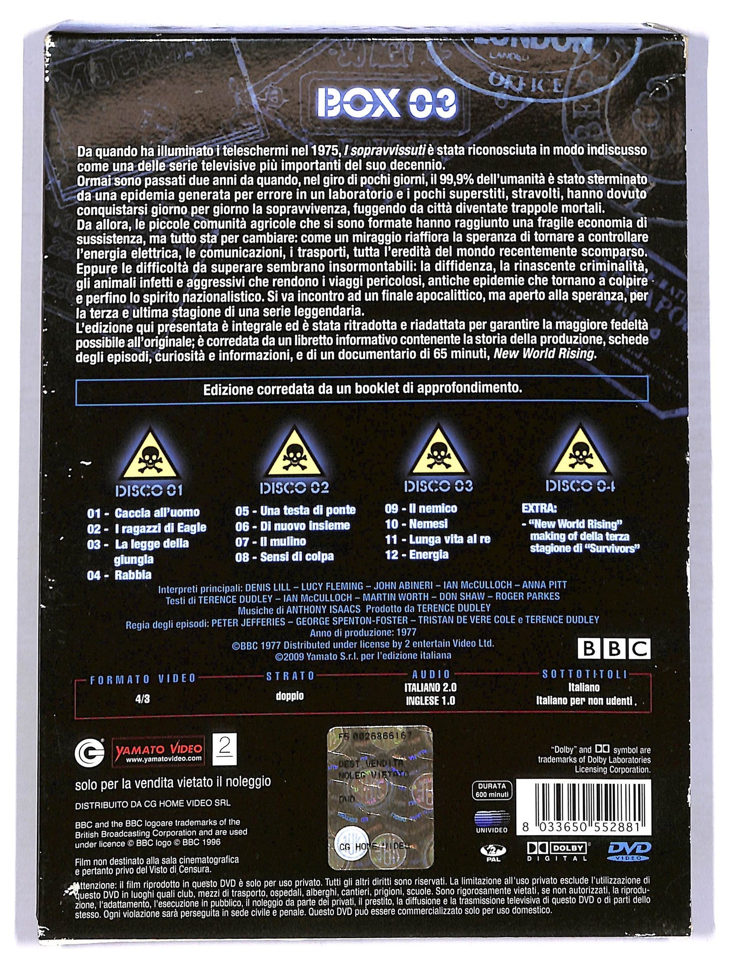 EBOND Survivors i sopravvissuti stagione 3 dischi 4 DVD D778702
