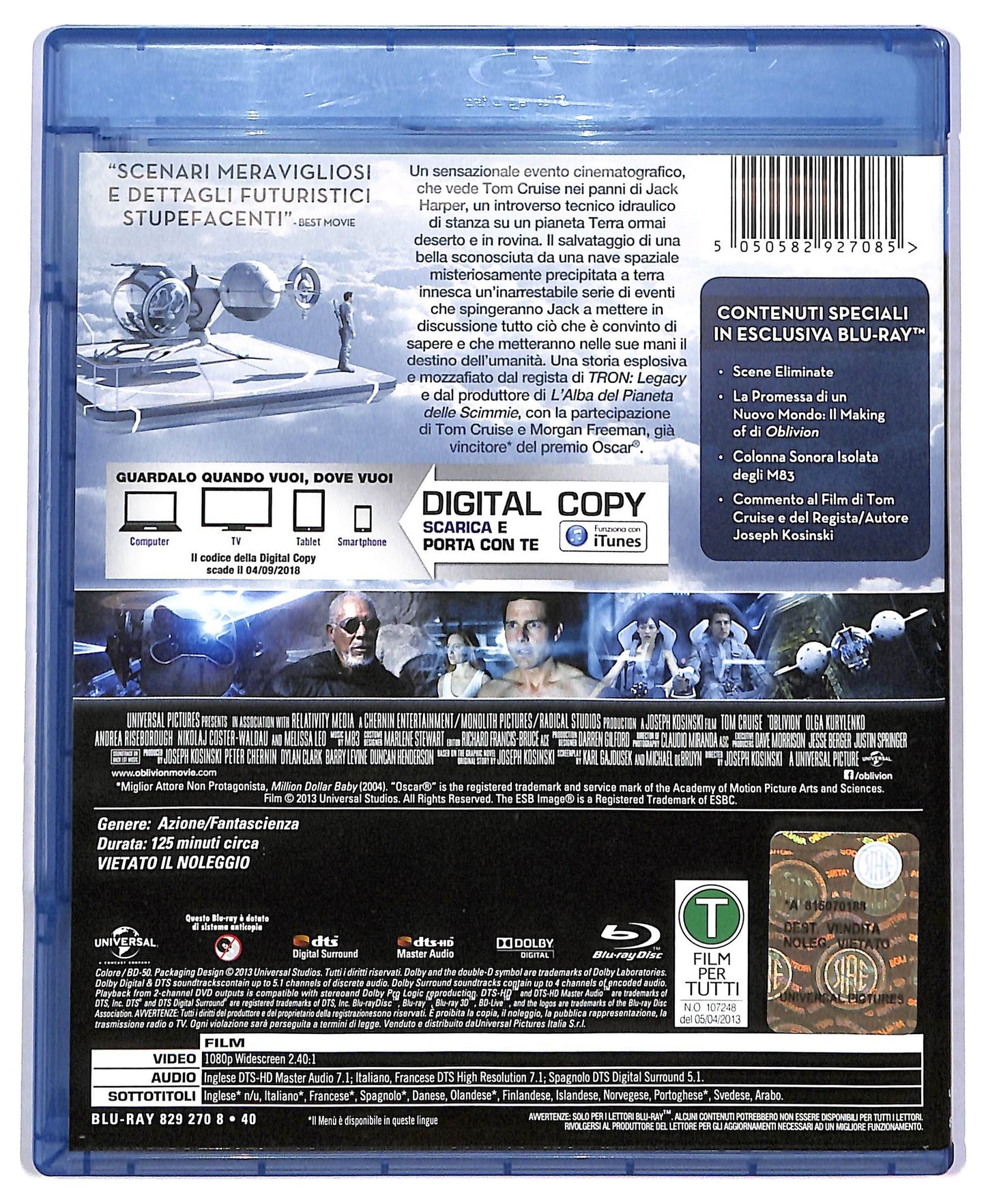 EBOND Oblivion - non contiene copia digitale BLURAY D778847
